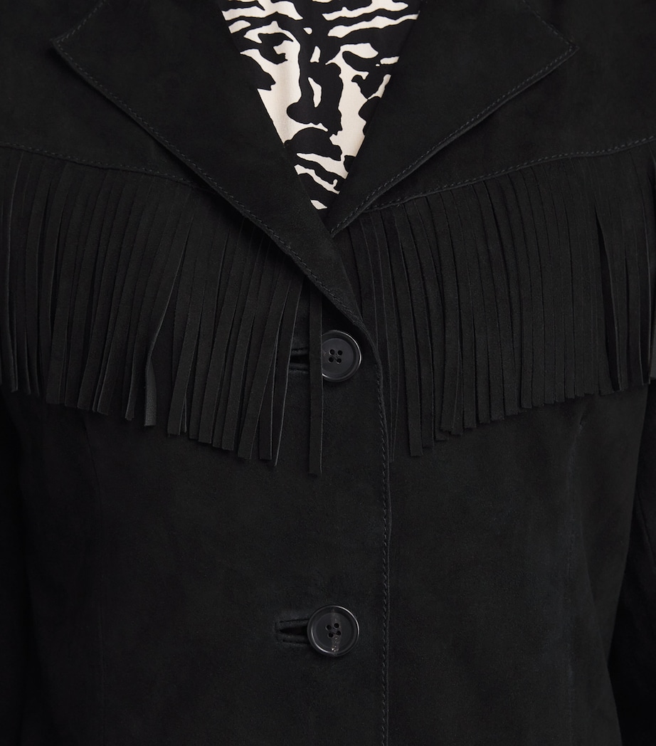 Suede Teagan Jacket BLACK Image 6