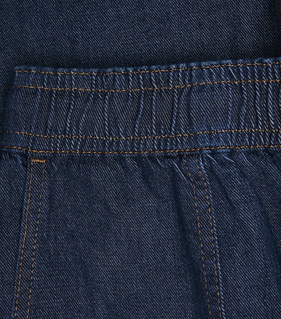 7 For All Mankind Womens Denim-Effect Utility Drawstring Halona Image 6