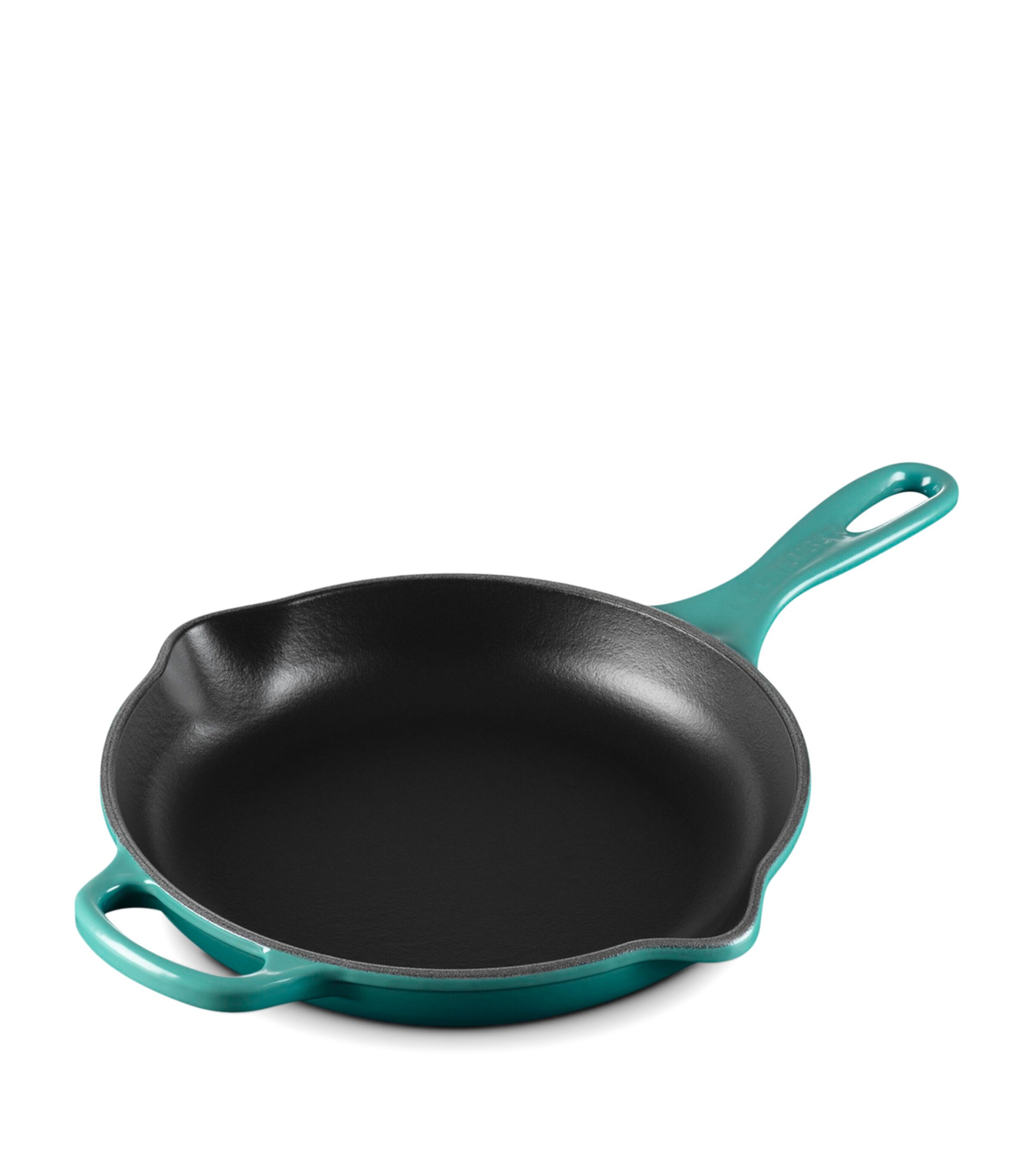 Le Creuset Cast Iron Skillet (23cm) Bleu Riviera Image 4