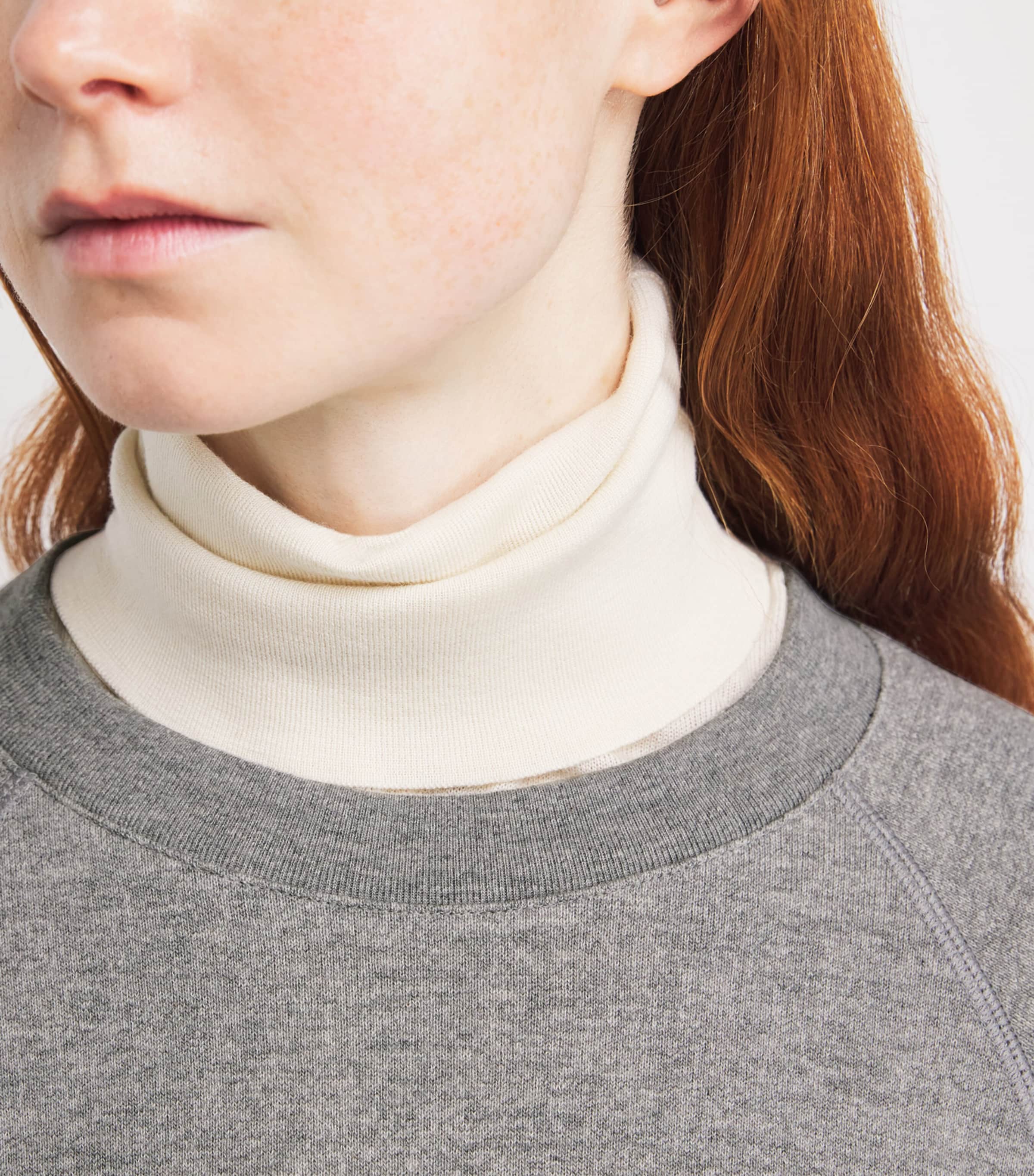 The Row Womens Eulalia Cotton-Cashmere Sweatshirt Grey Melange Image 5