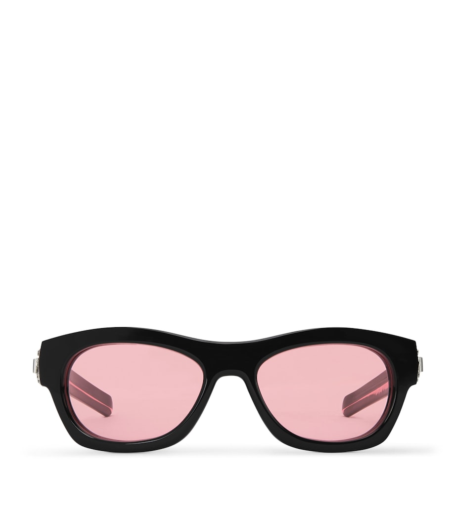 Frog Round Square Sunglasses BLACK Image 1