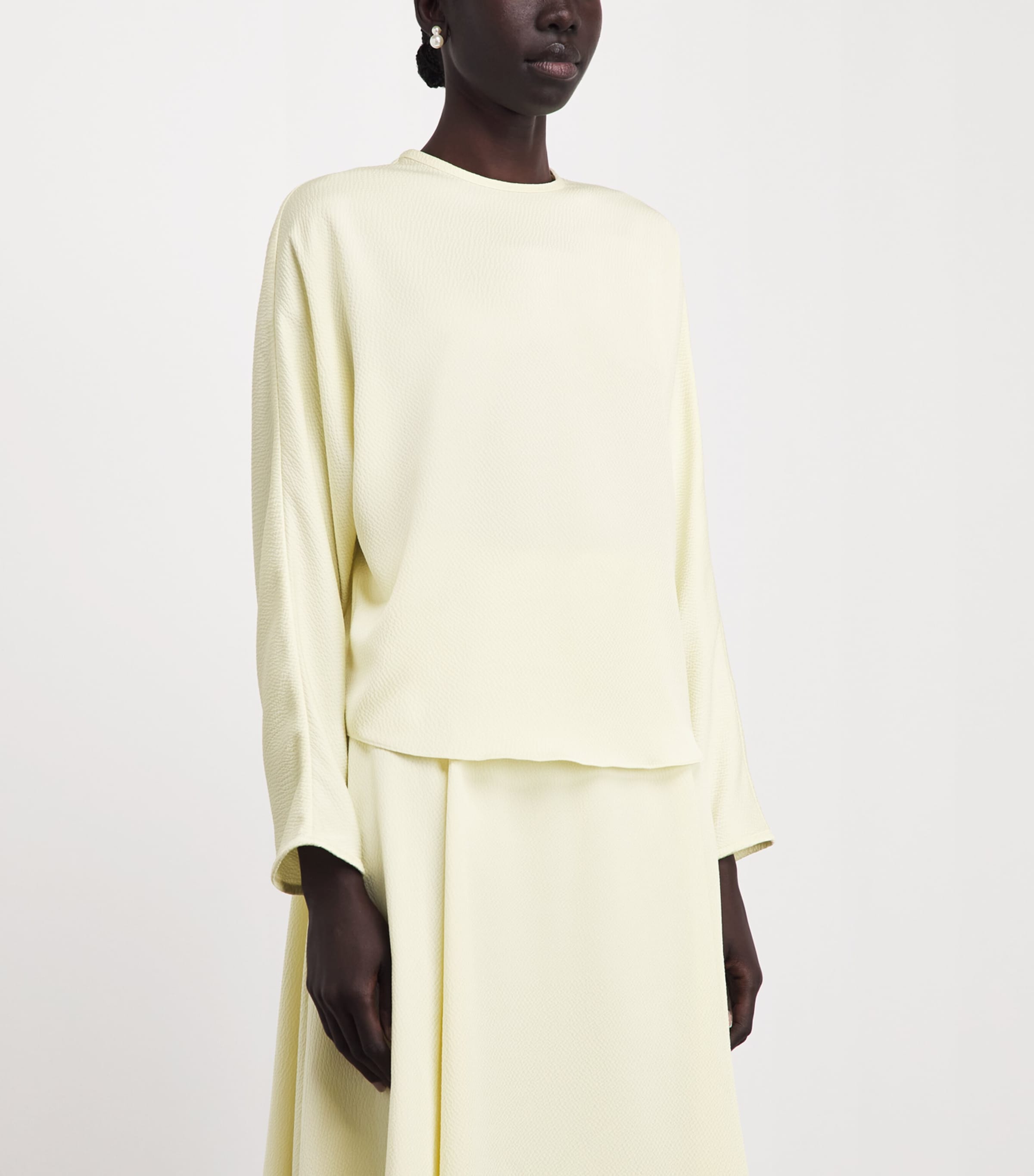 Edeline Lee Womens Textured Blouse Lem/lemon Image 4