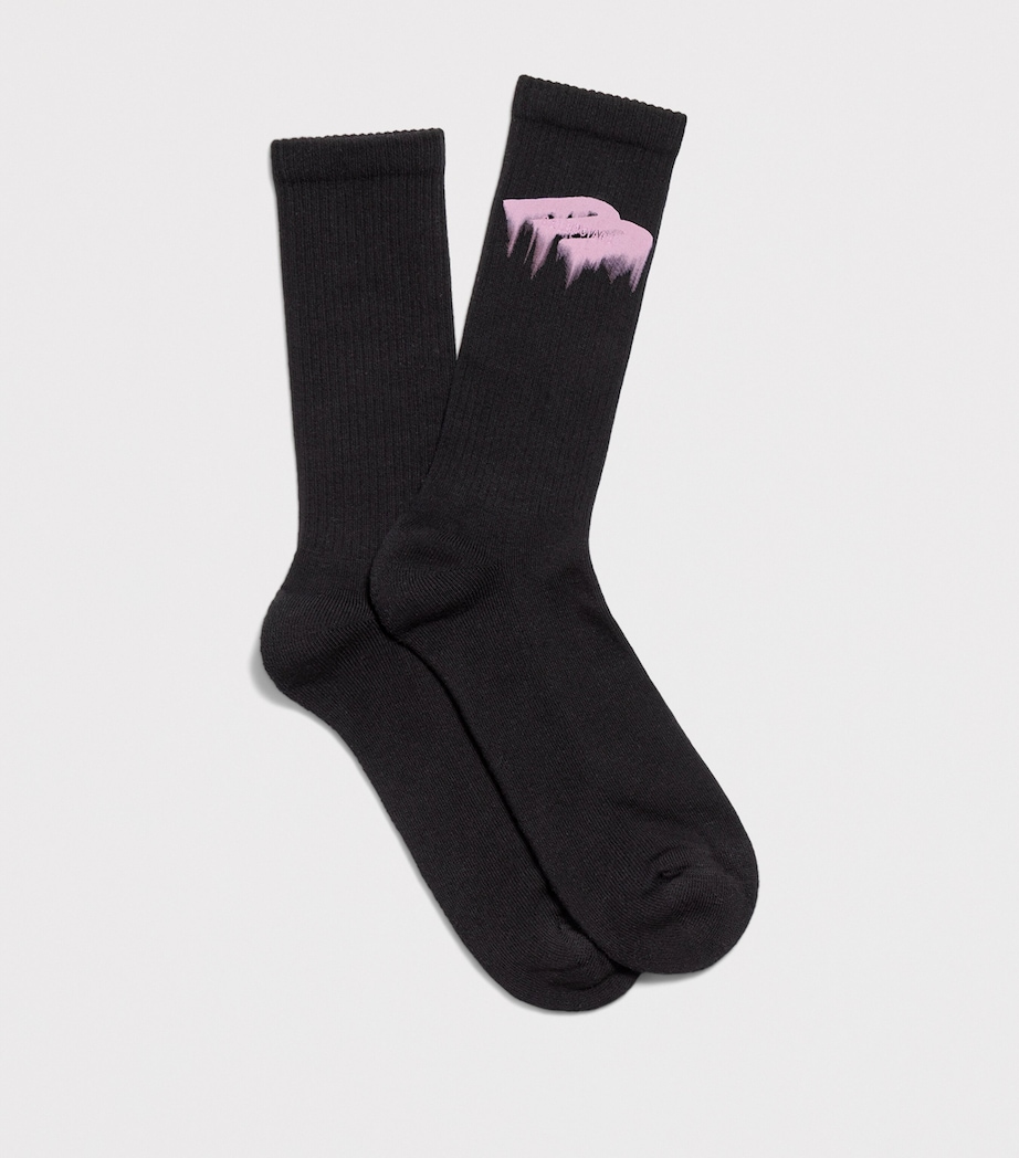 Balenciaga Mens Balenciaga Wet Brush Socks Image 2