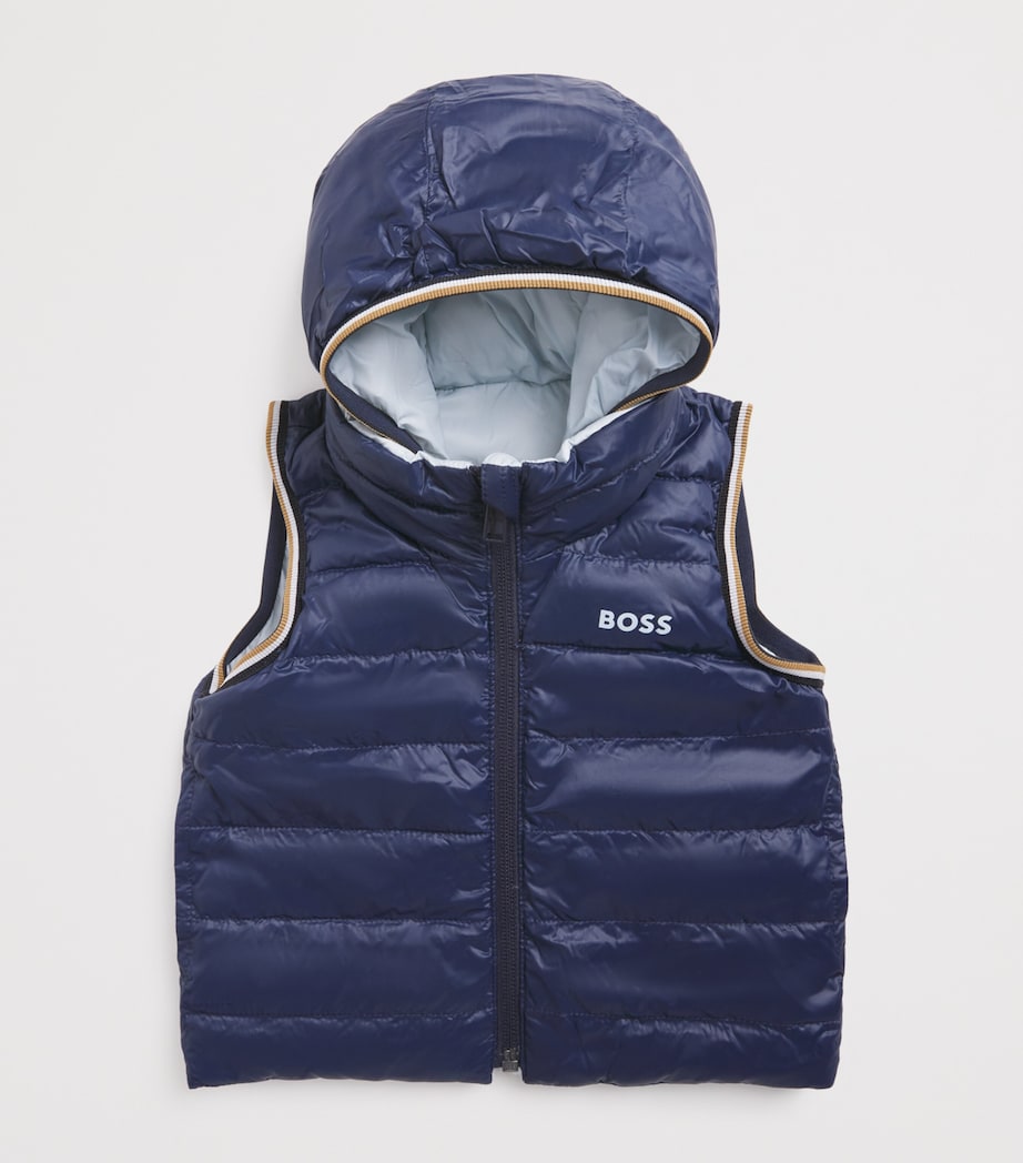Reversible Puffer Gilet (3-18 Months) PALE BLUE Image 3