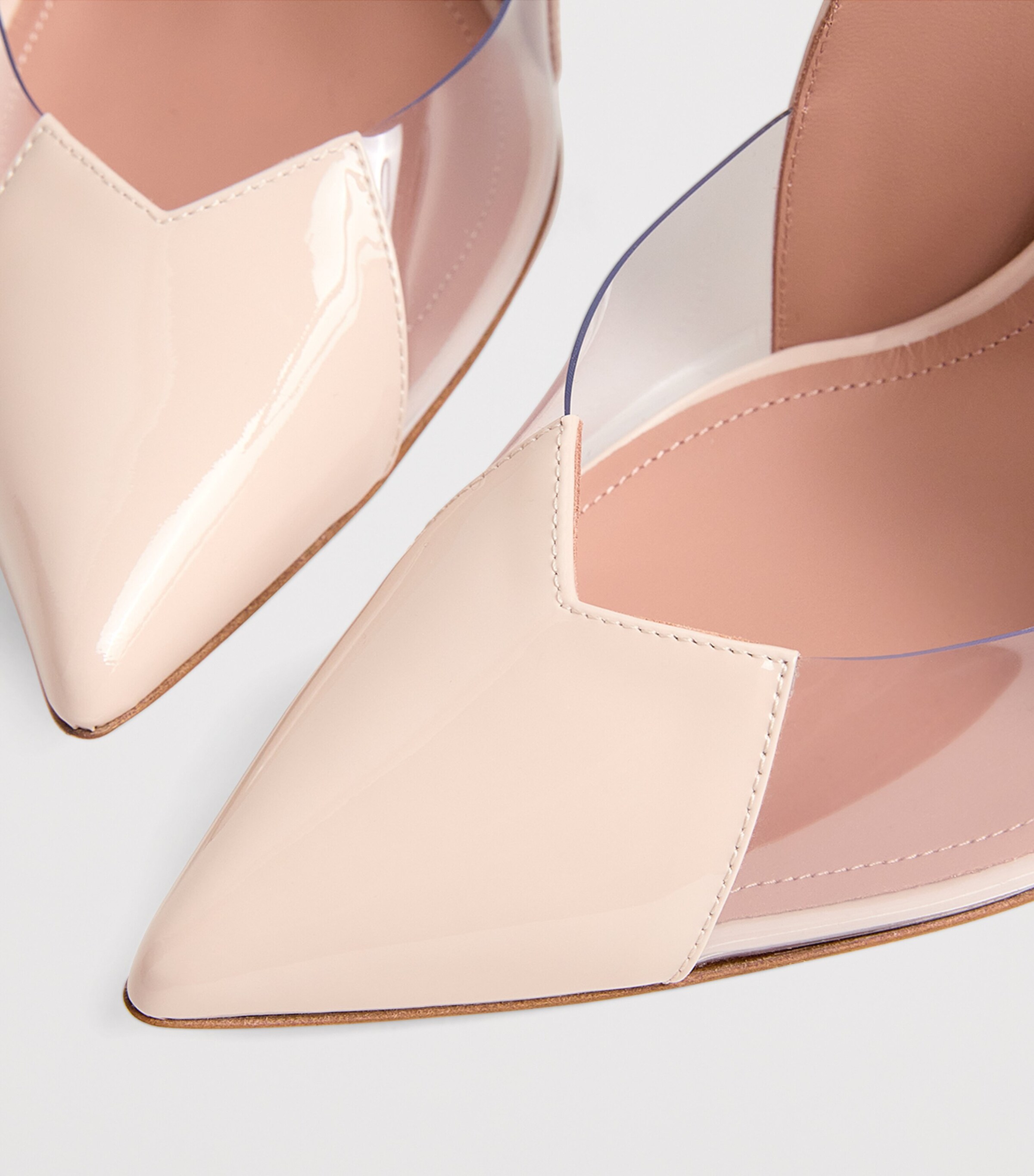 Leather Malia Pumps 100 SHELL Image 7