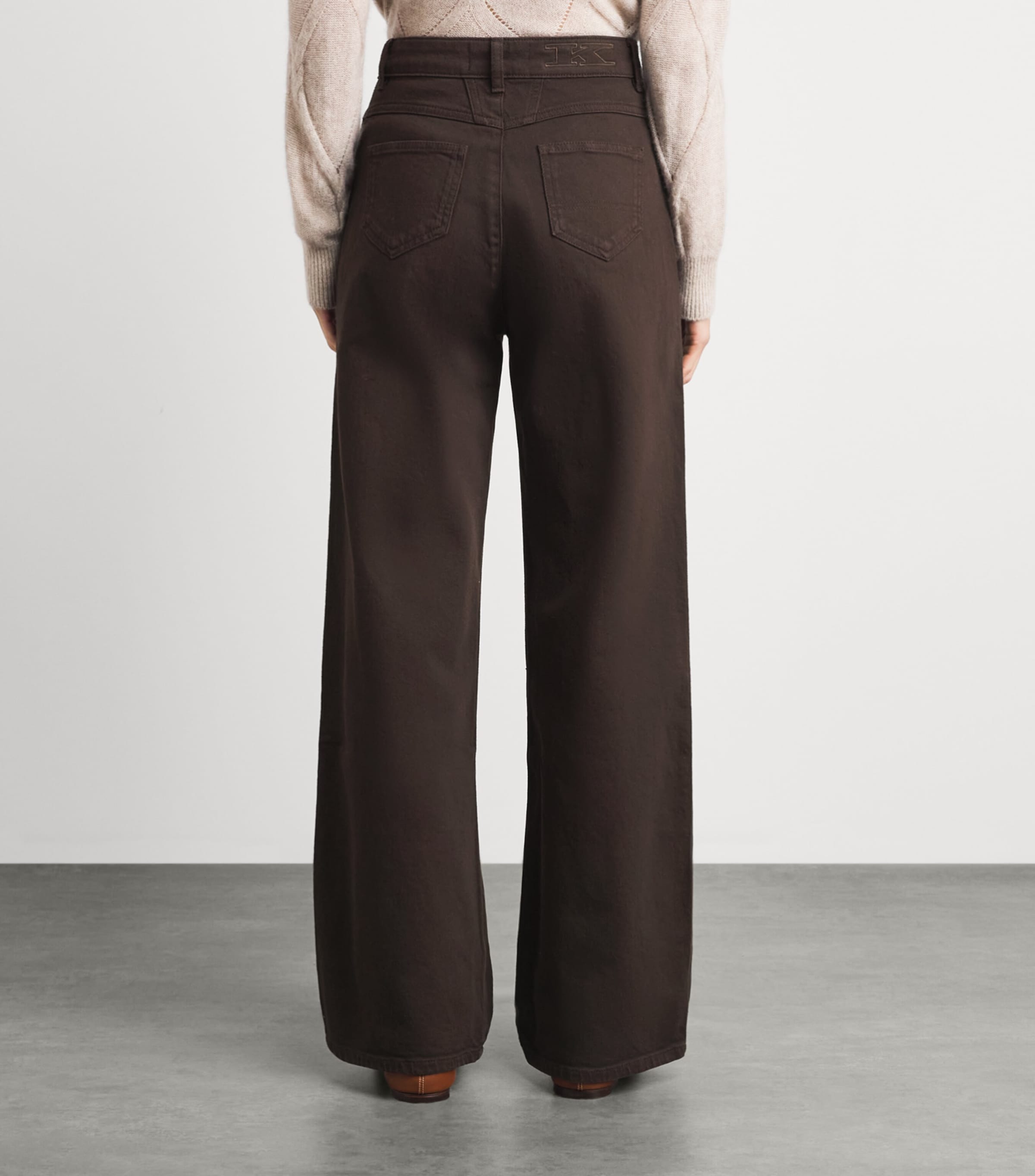Kiton Womens Straight Jeans Brown Image 5