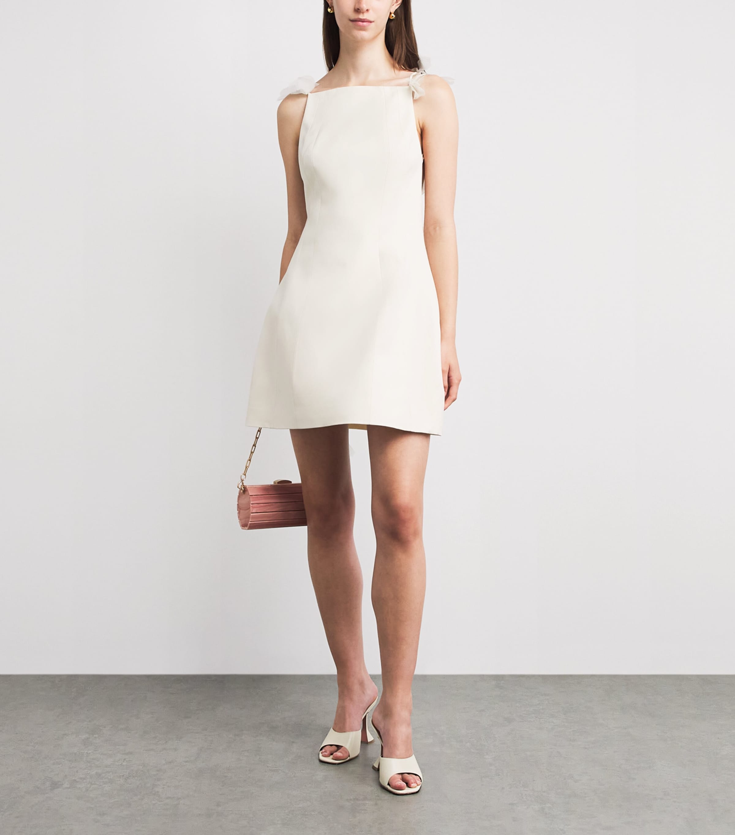 Cult Gaia Womens Wool-Silk Tara Mini Dress Off White Image 2