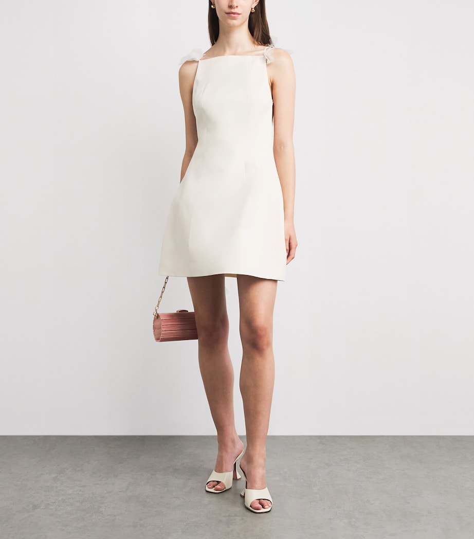 Cult Gaia Womens Wool-Silk Tara Mini Dress Off White Image 2