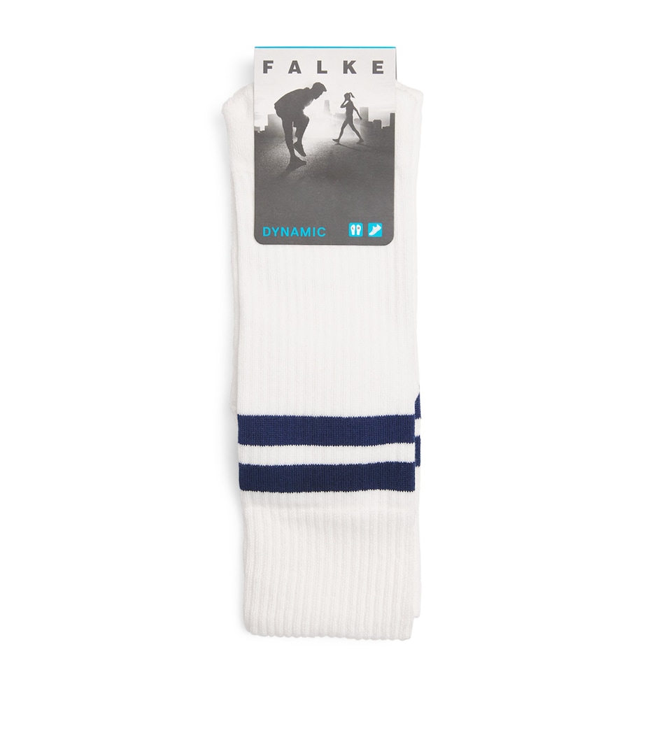 Falke Mens Ribbed Dynamic Socks White Image 1