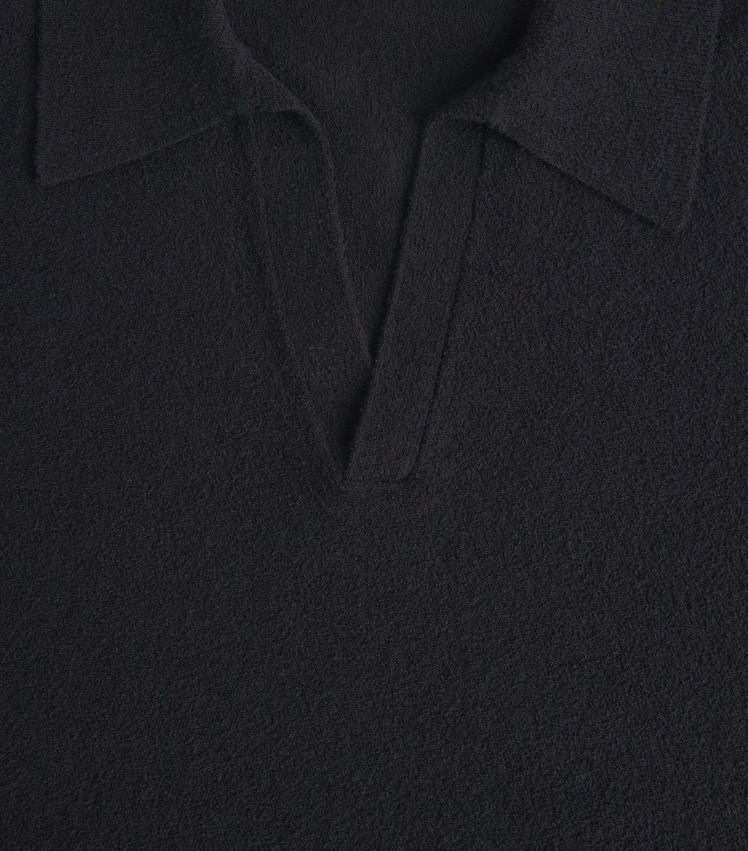 Wax London Mens Cotton-Blend Siena Polo Shirt Black Image 6