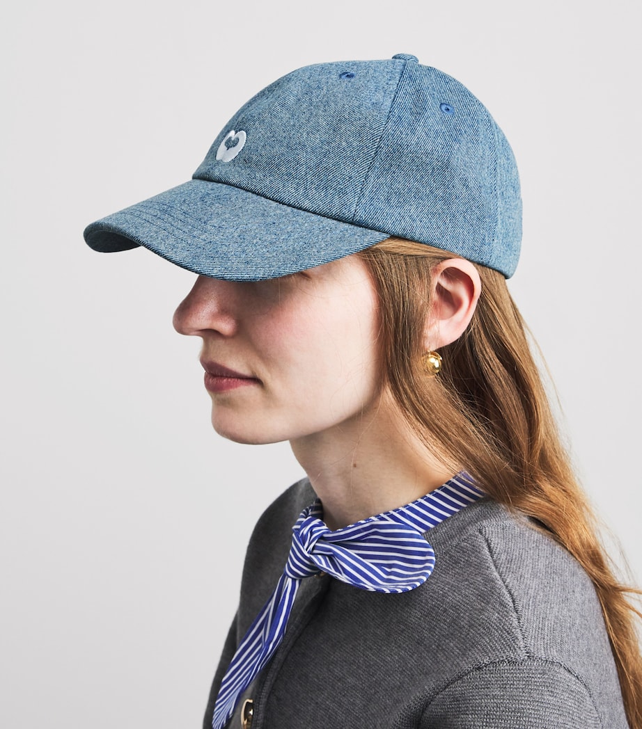 Maje Denim Clover Cap Blue Image 2
