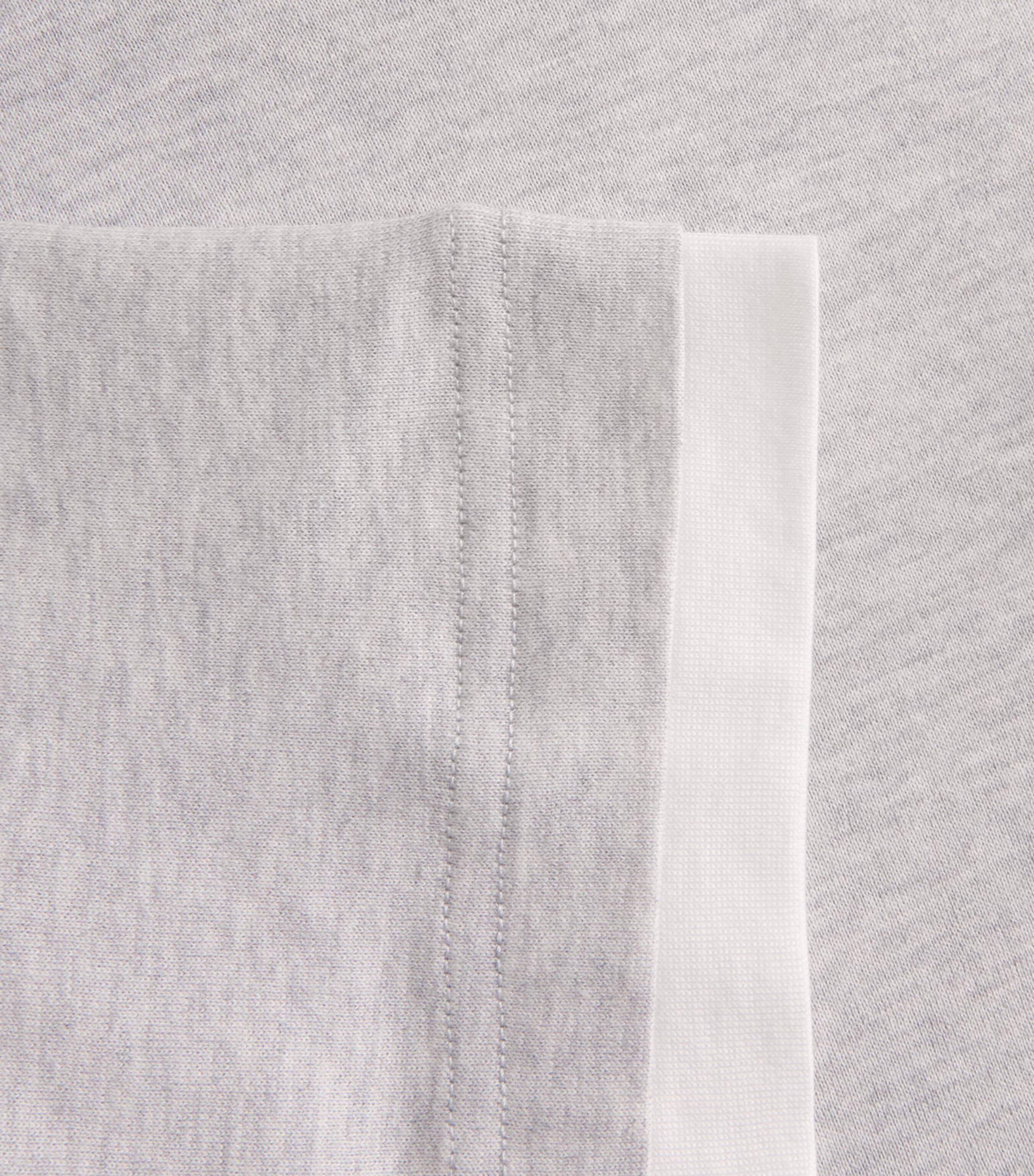Eleventy Mens Cotton Double Hem T-Shirt Gr Chiaro, Bianco Image 6