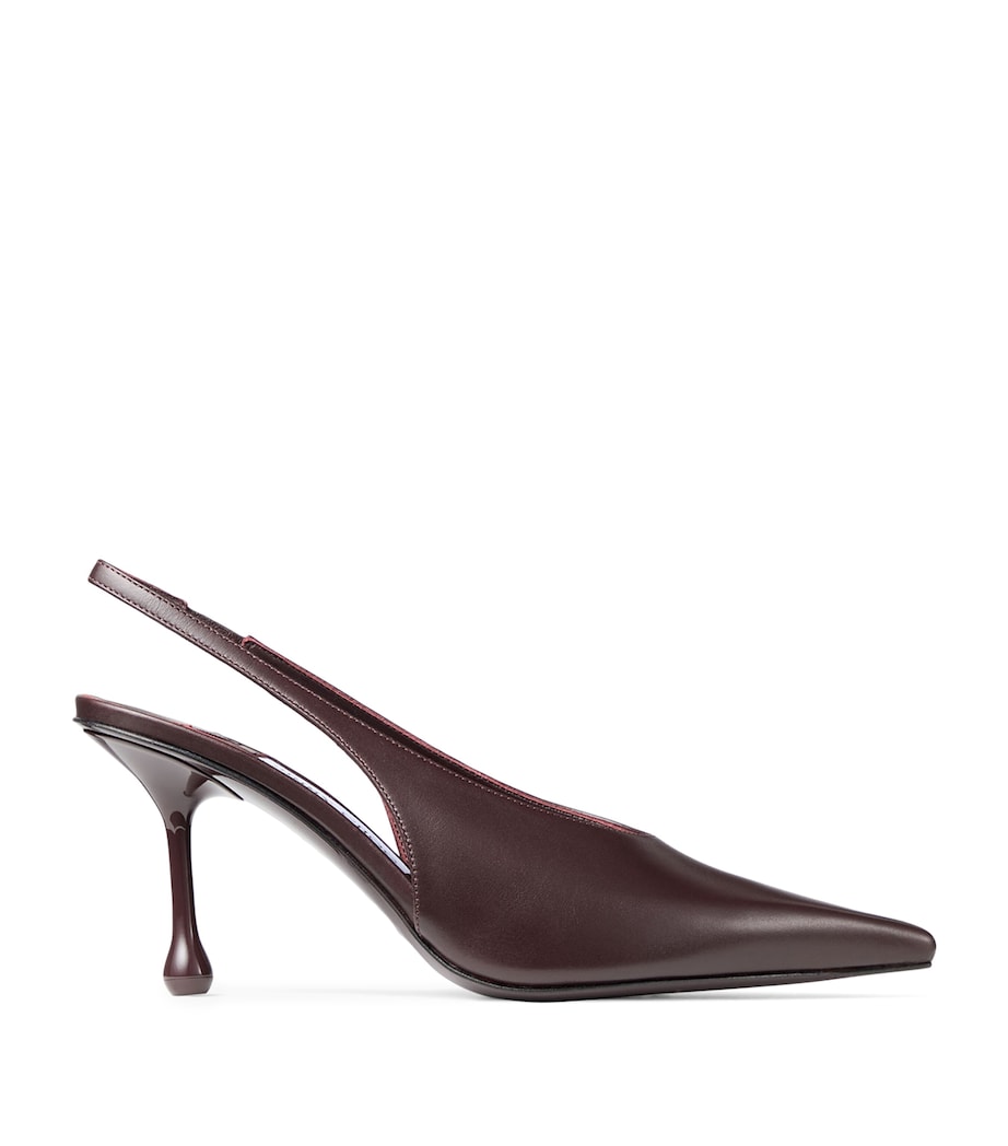 Isa 80 Leather Slingback Pumps DEEP MERLOT Image 1