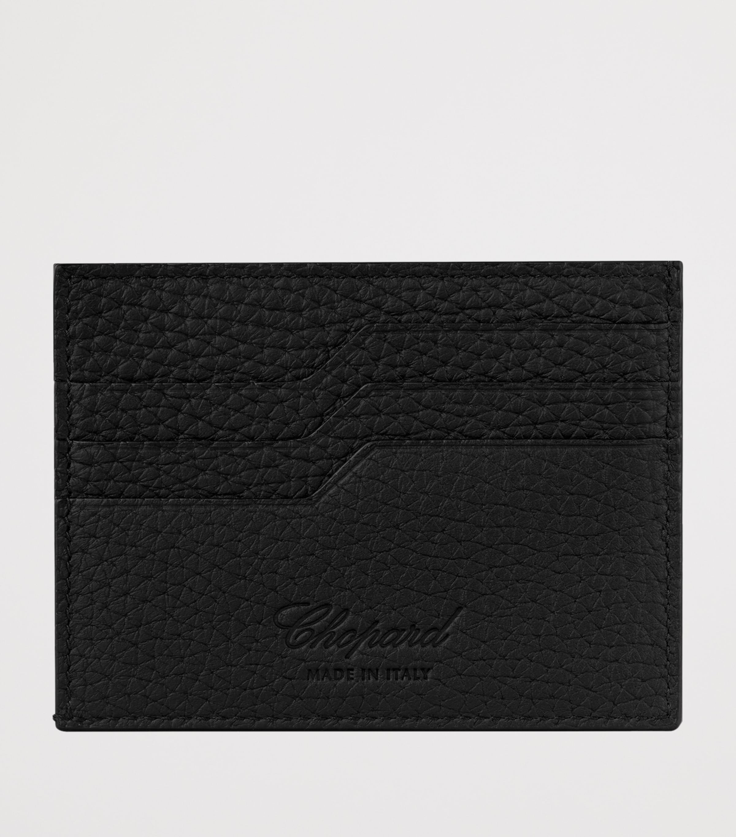Small Leather Heritage Card Holder BLACK Image 3