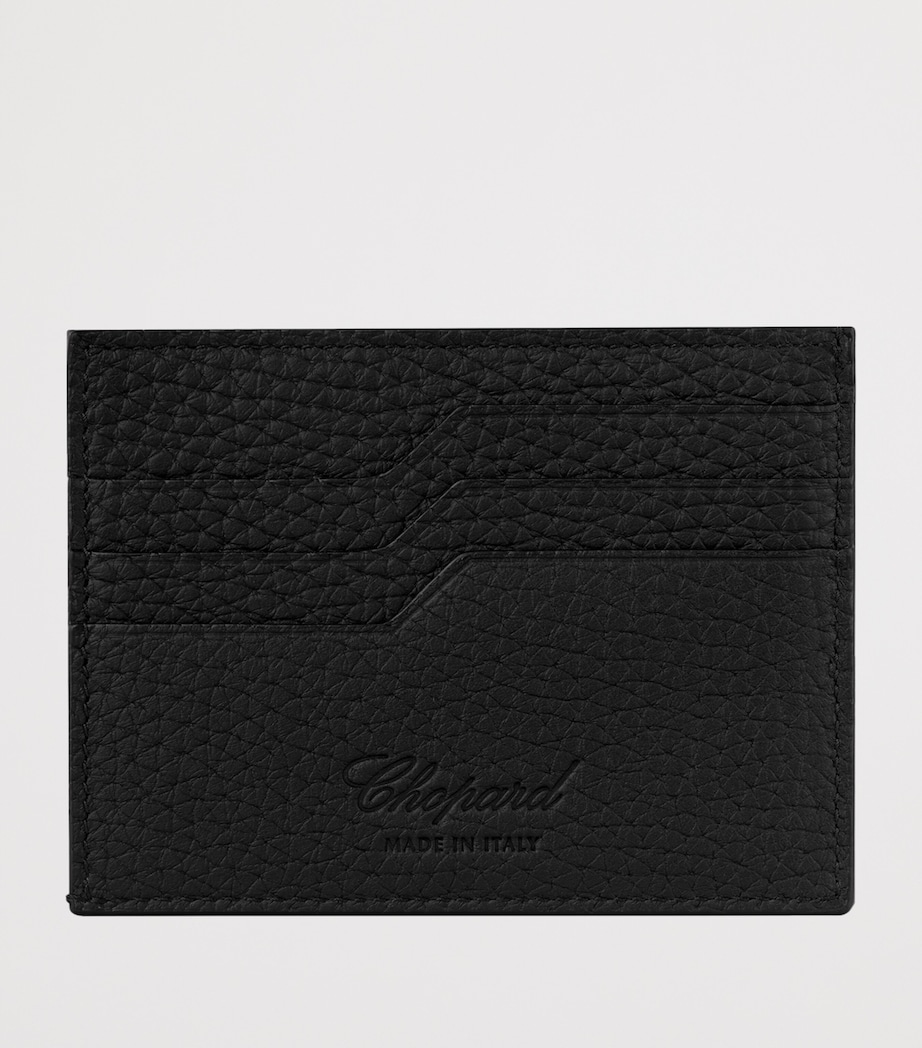 Small Leather Heritage Card Holder BLACK Image 3