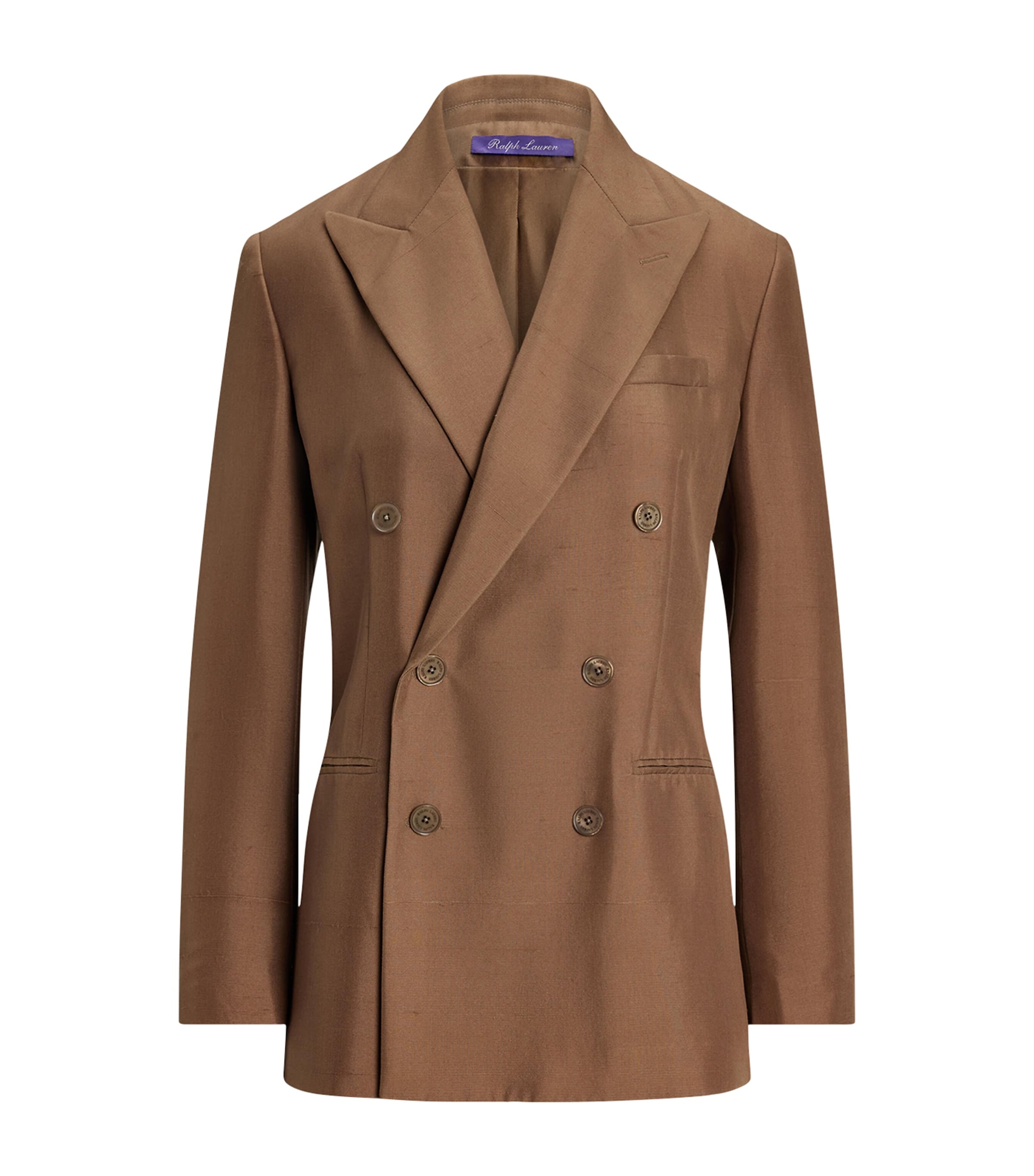 Polo Ralph Lauren Silk Timothy Blazer In Brown