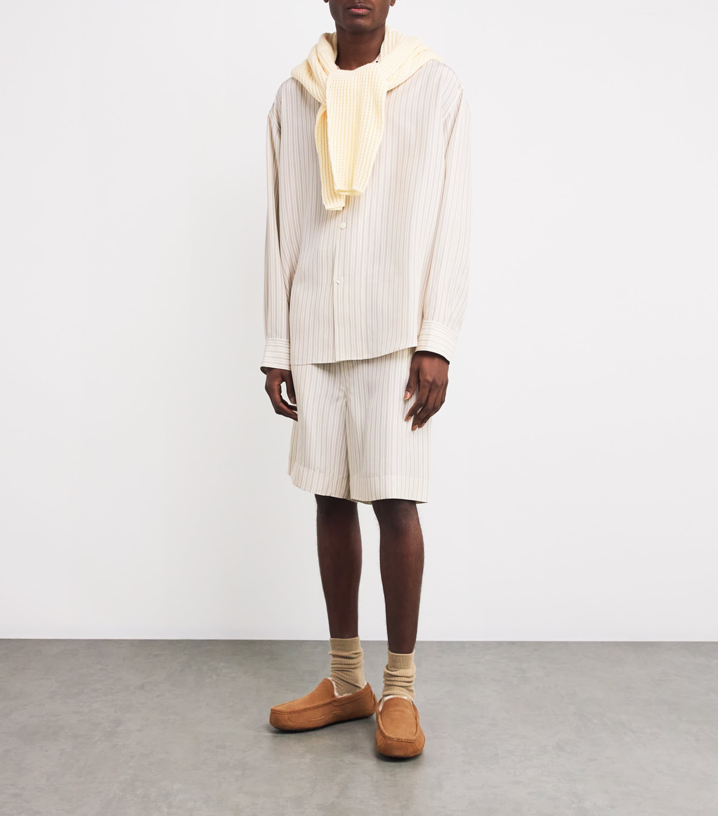 Suede Ascot Slippers BROWN Image 5