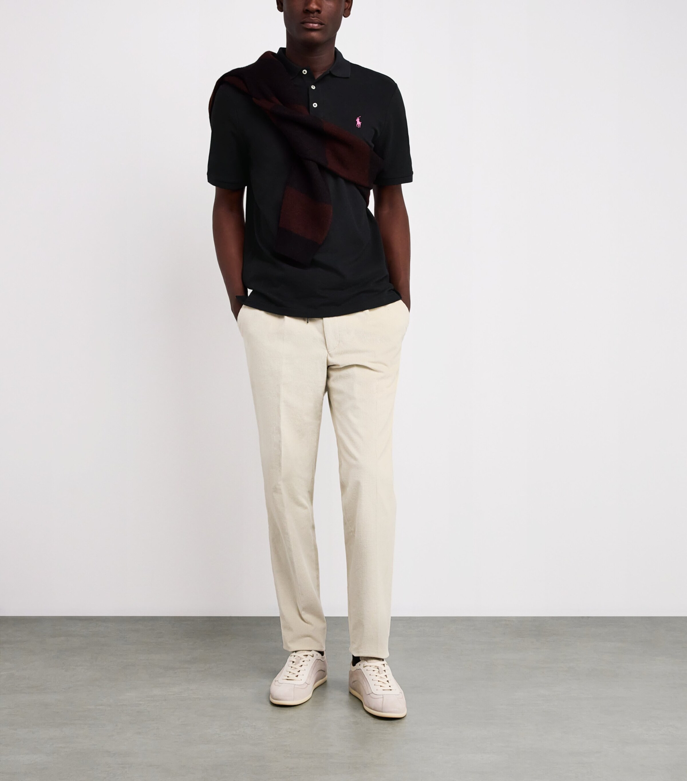 Stretch-Cotton Pink Pony Polo Shirt POLO BLACK Image 2