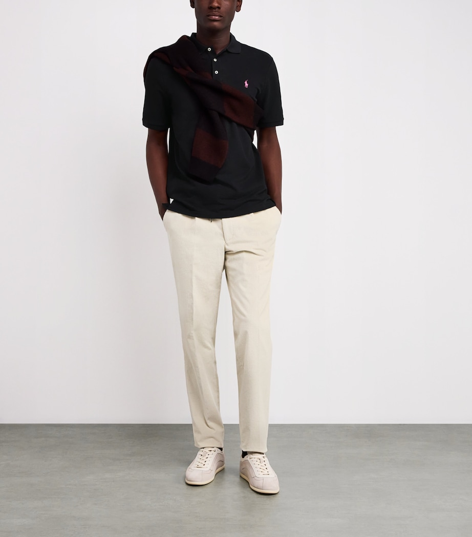 Stretch-Cotton Pink Pony Polo Shirt POLO BLACK Image 2