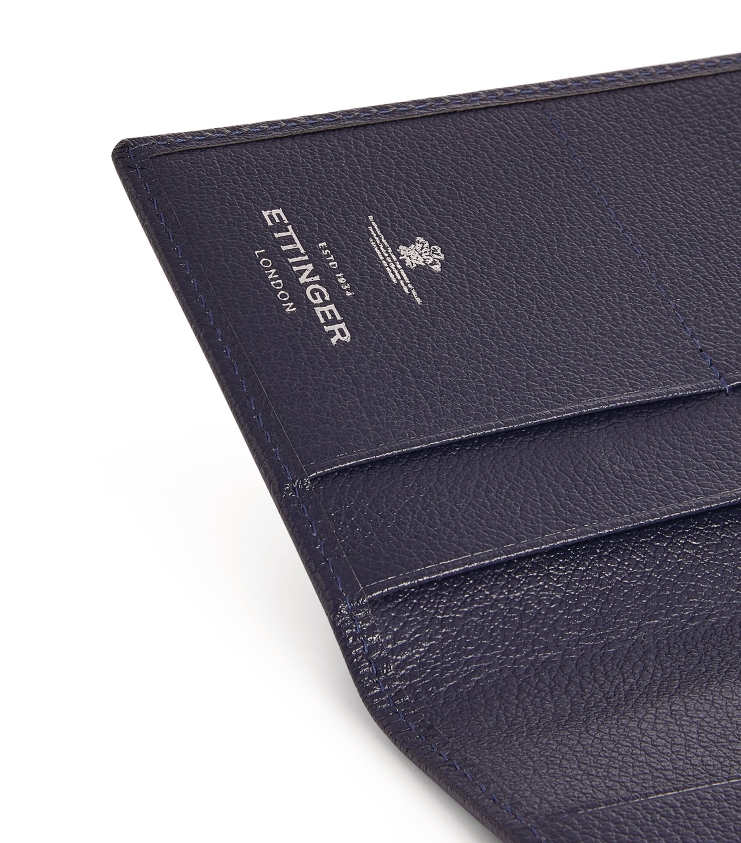 Leather Capra Passport Case MARINE BLUE Image 4