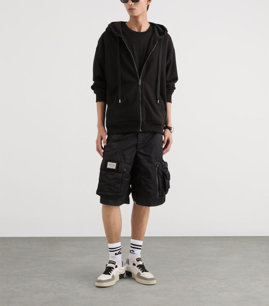 Cotton Logo Patch T-Shirt N0000-BLACK Image 4