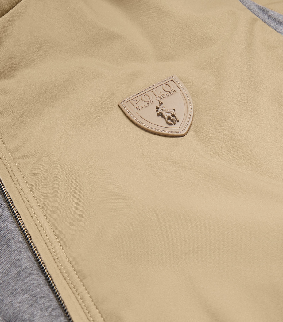 Gabardine Logo Gilet BEIGE/KHAKI Image 5