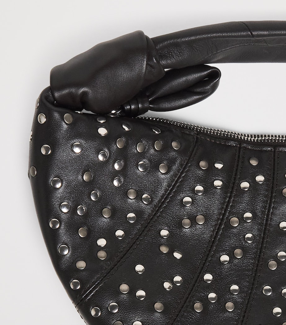 Lemaire Mini Leather Fortune Croissant Shoulder Bag Dark Chocolate Image 5