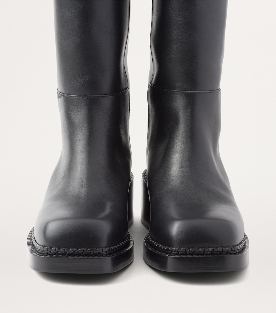 Leather Knee-High Boots 55 F0002 Image 5