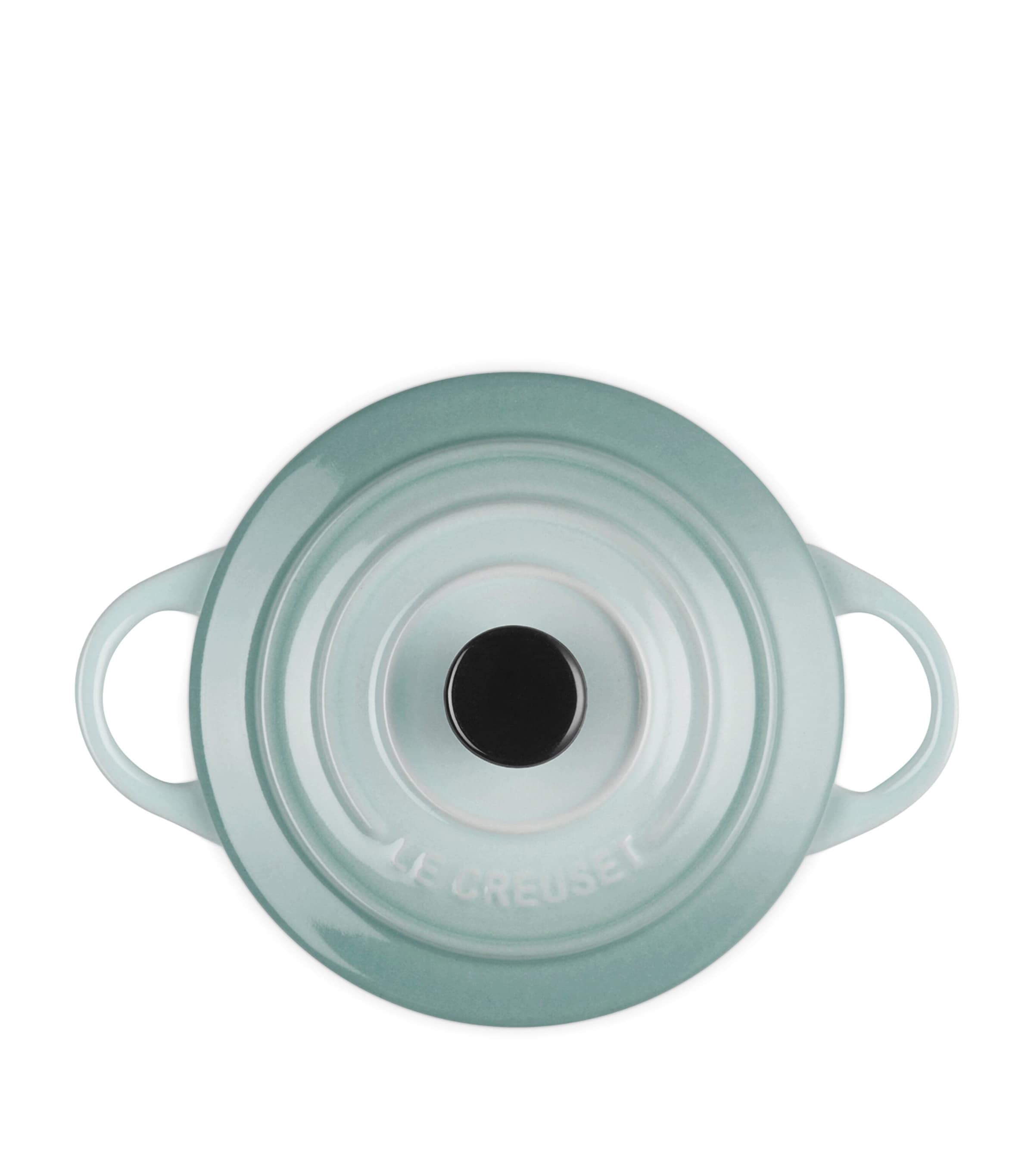 Le Creuset Petite Stoneware Round Casserole Dish (10cm) Sea Salt Image 3