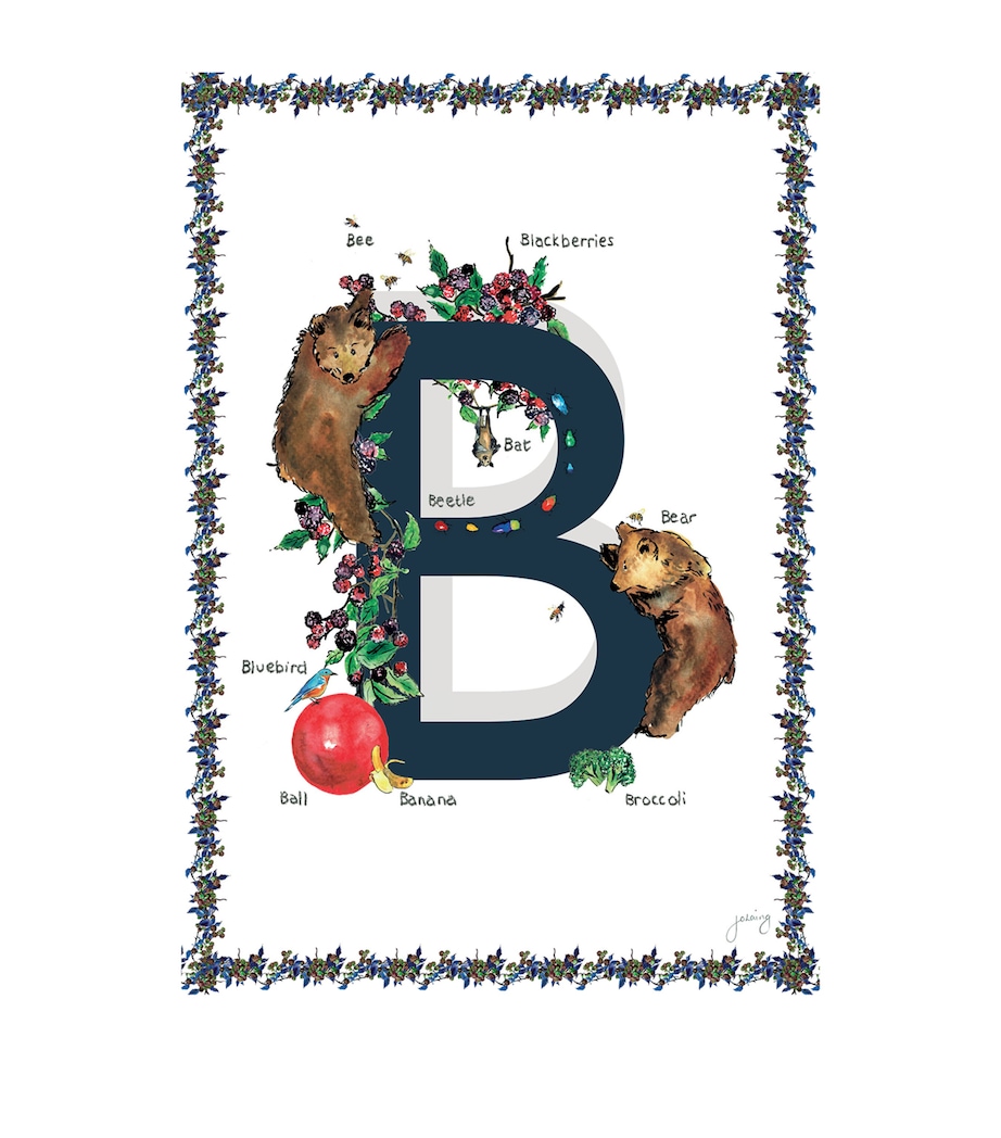 A4 Letter Print NAVY Image 1