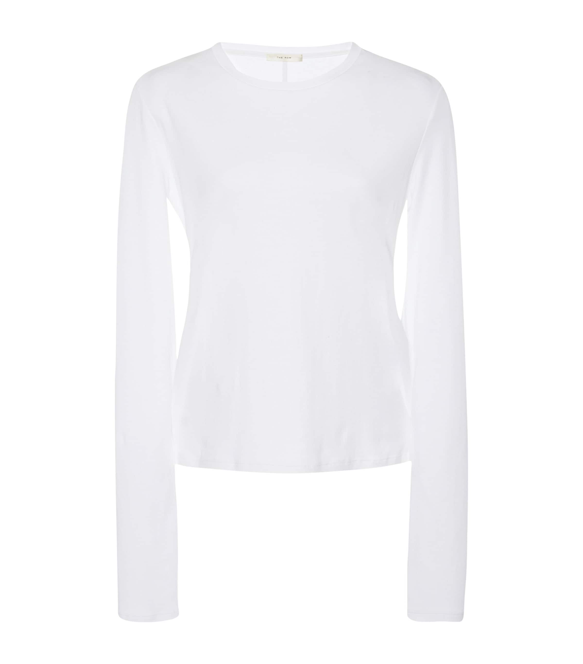 Shop The Row Sherman Long-sleeve T-shirt In White