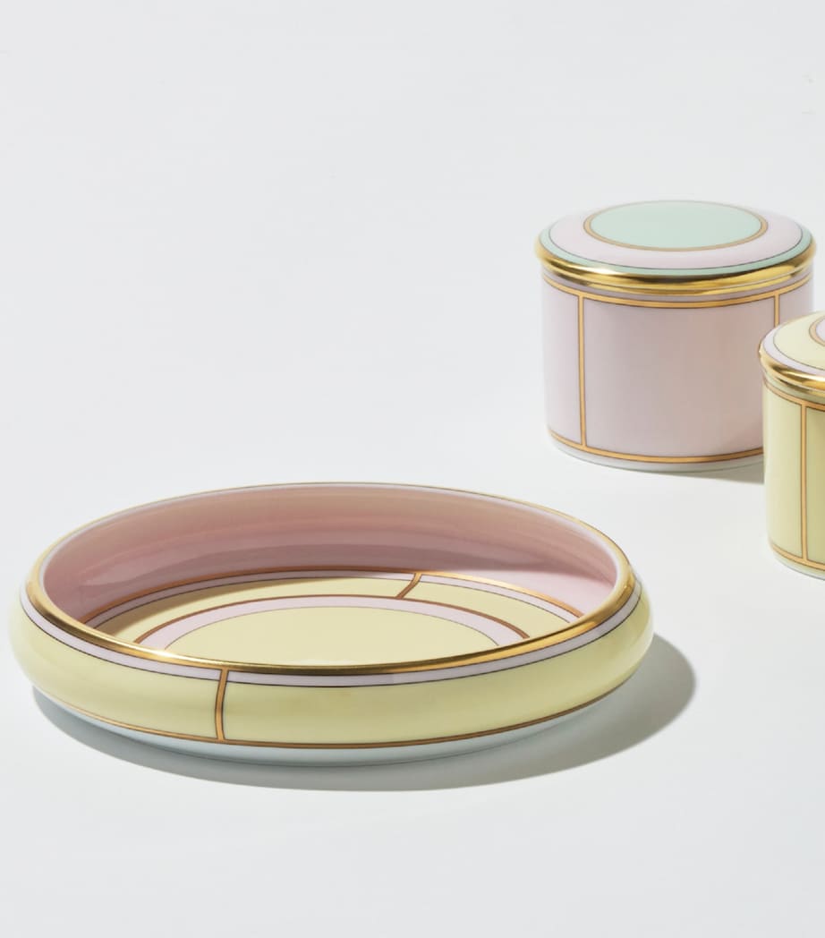 Porcelain Colonna Diva Giallo Round Tray (17cm) G00134901 Image 2