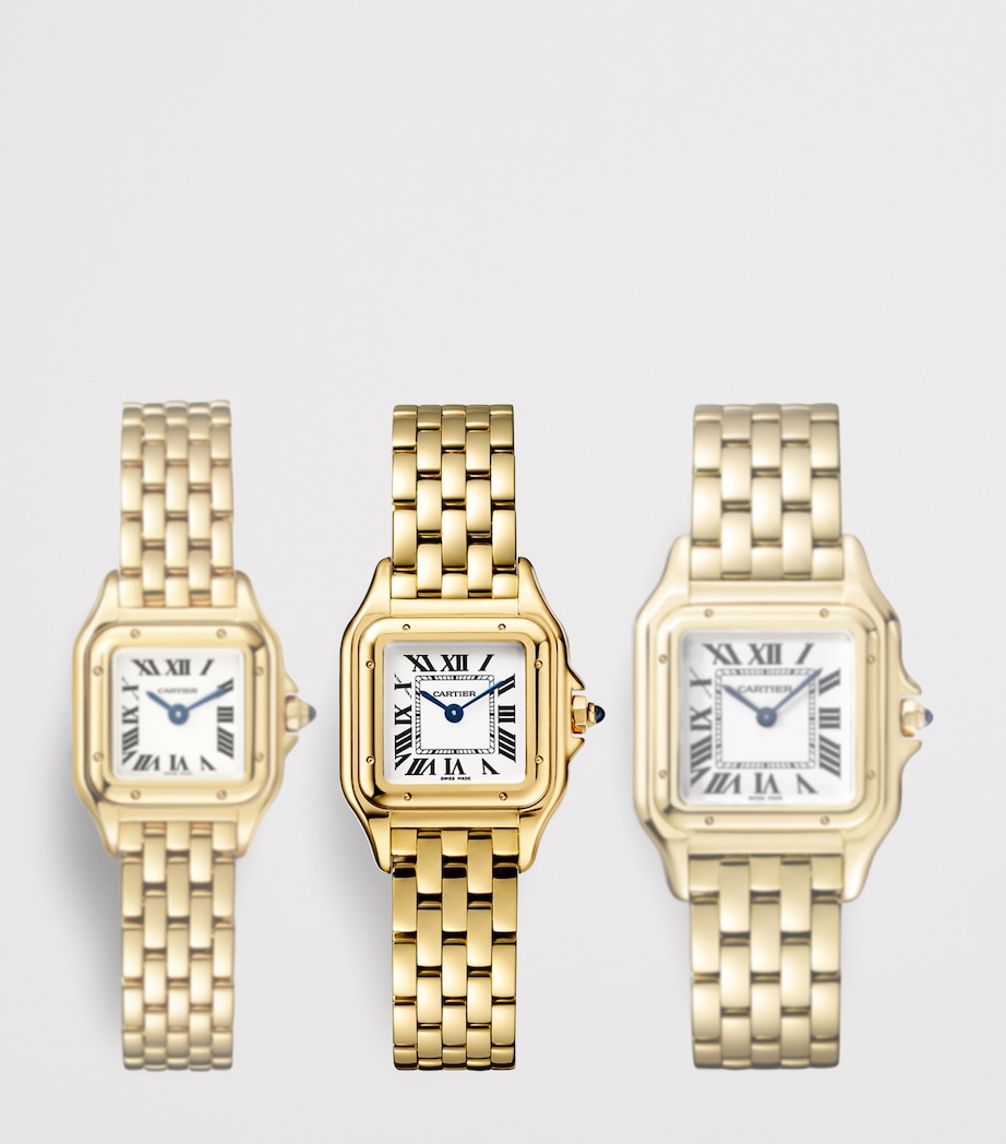 Small Yellow Gold Panthère de Cartier Watch 23mm SILVERED Image 11
