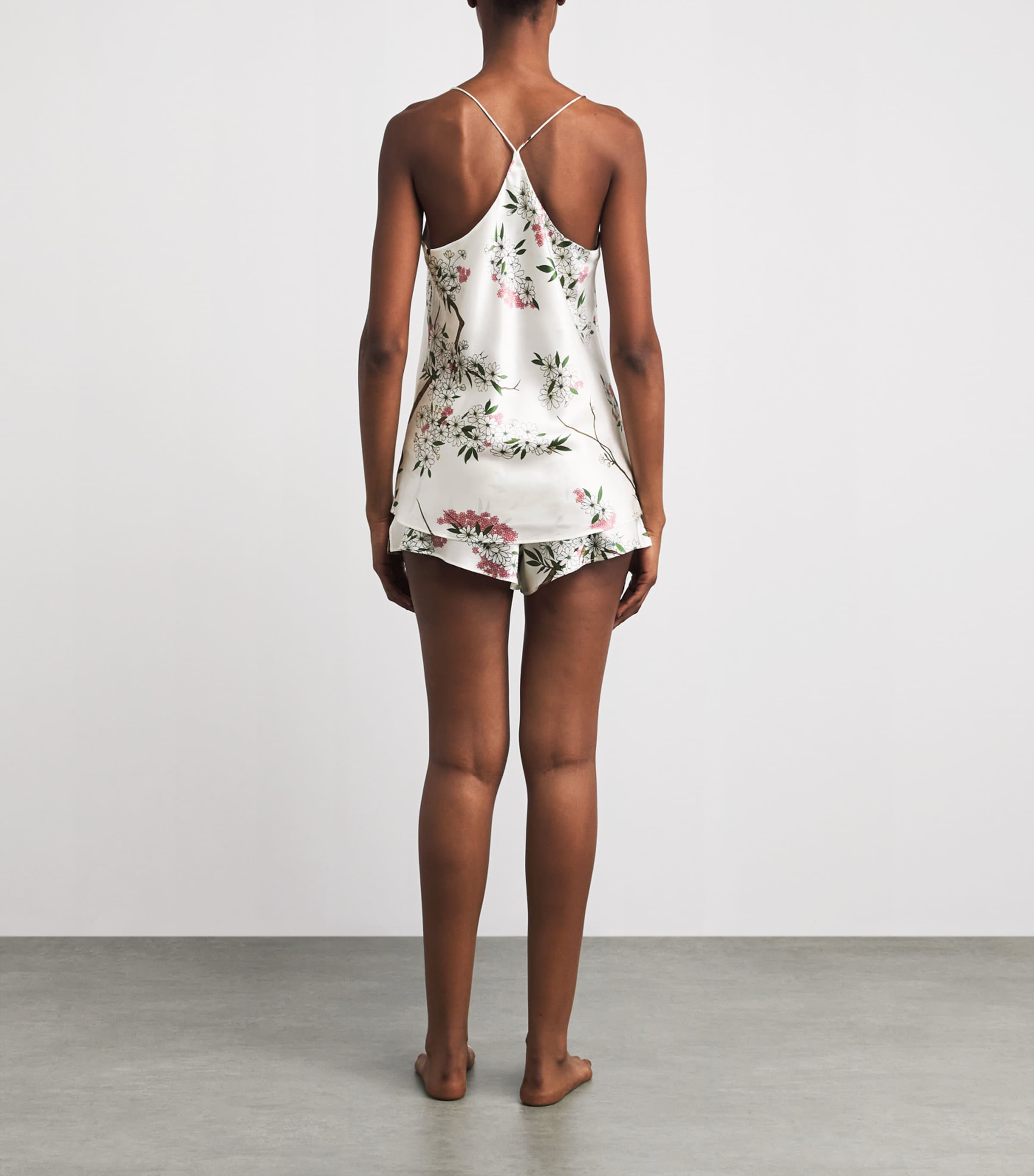 Olivia von Halle Womens Silk Floral Bella Pyjama Set Ana Image 4