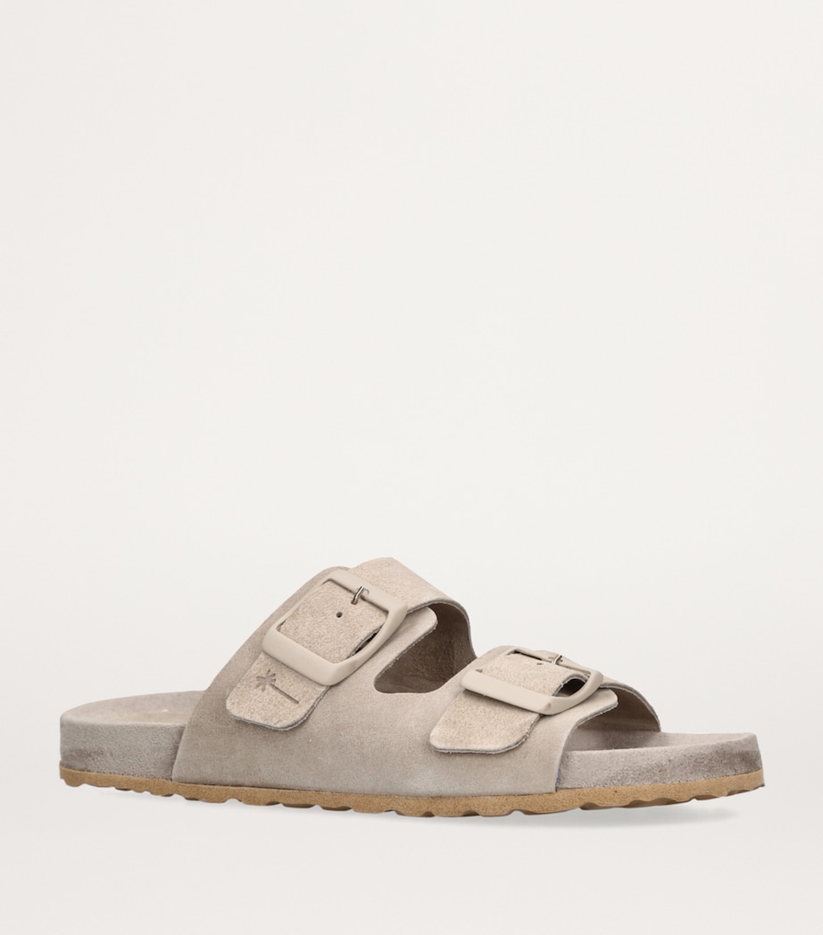 Suede Hamptons Sandals TAUPE Image 3