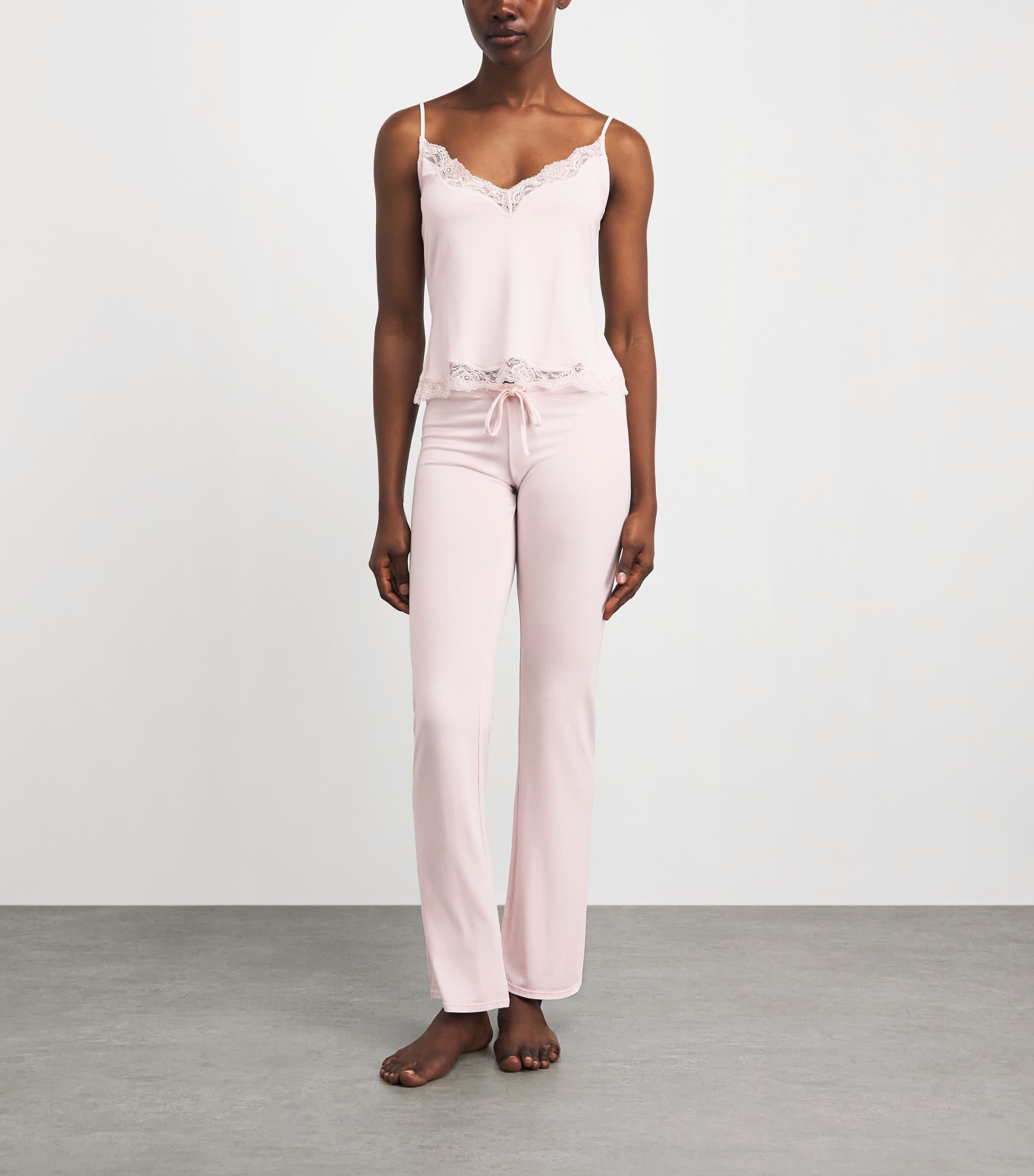 Skims Womens Sleep Cami Pyjama Set Barely Pink Image 2