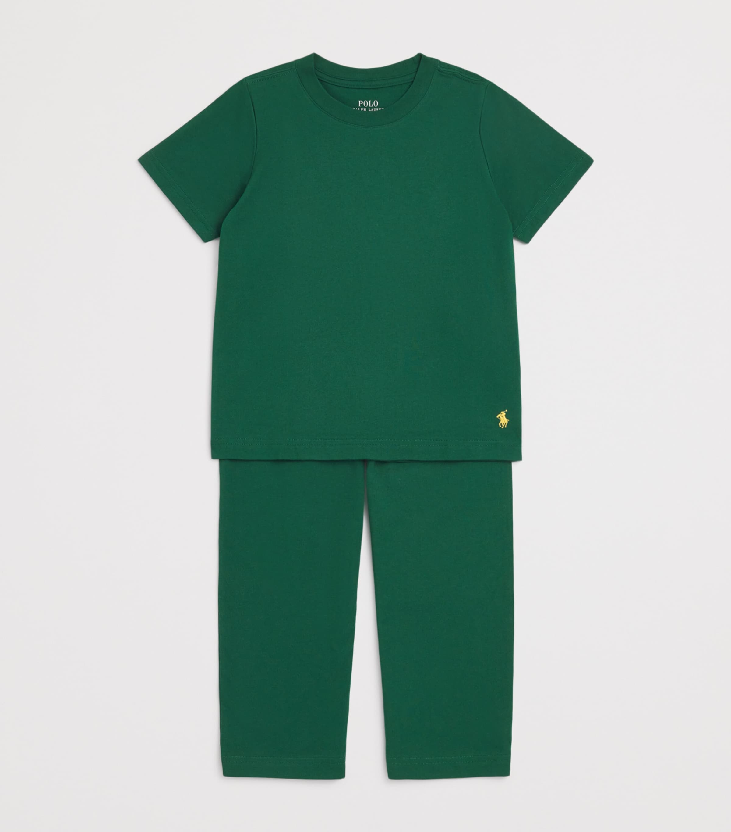 Cotton Polo Pony Pyjama Set (4-7 Years) EBVNEW FOREST Image 3
