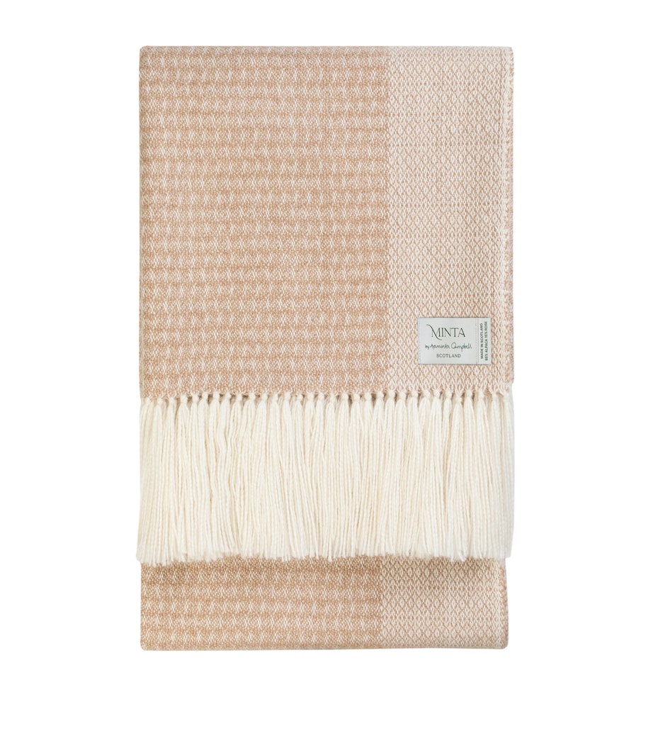Araminta Campbell Alpaca-Blend Willow Throw (150cm x 230cm) Caramel Image 1