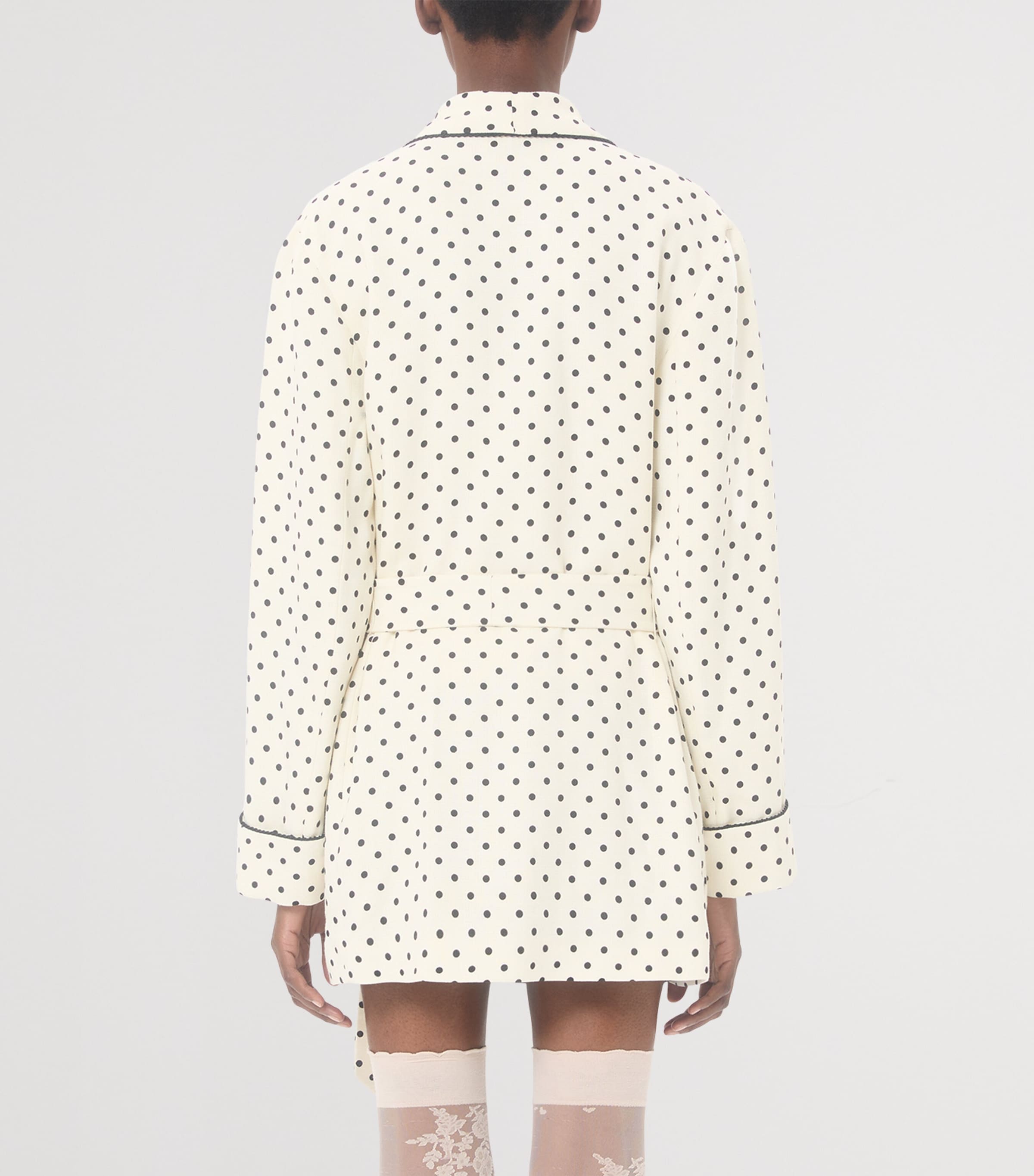 Embroidered Polka Dot Jacket R8E Image 4