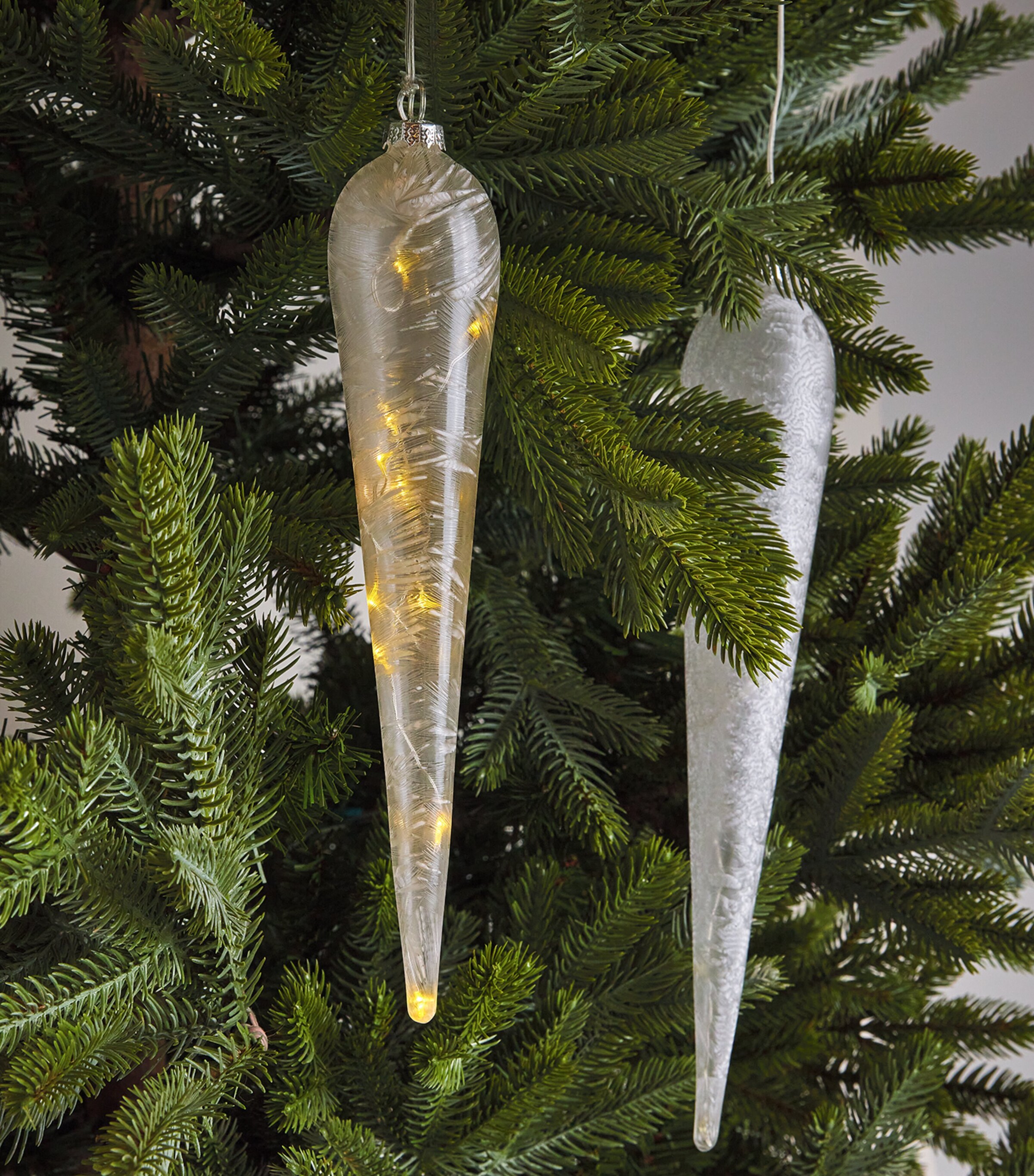 Frost Drop Lights (Set of 2) WHITE Image 3