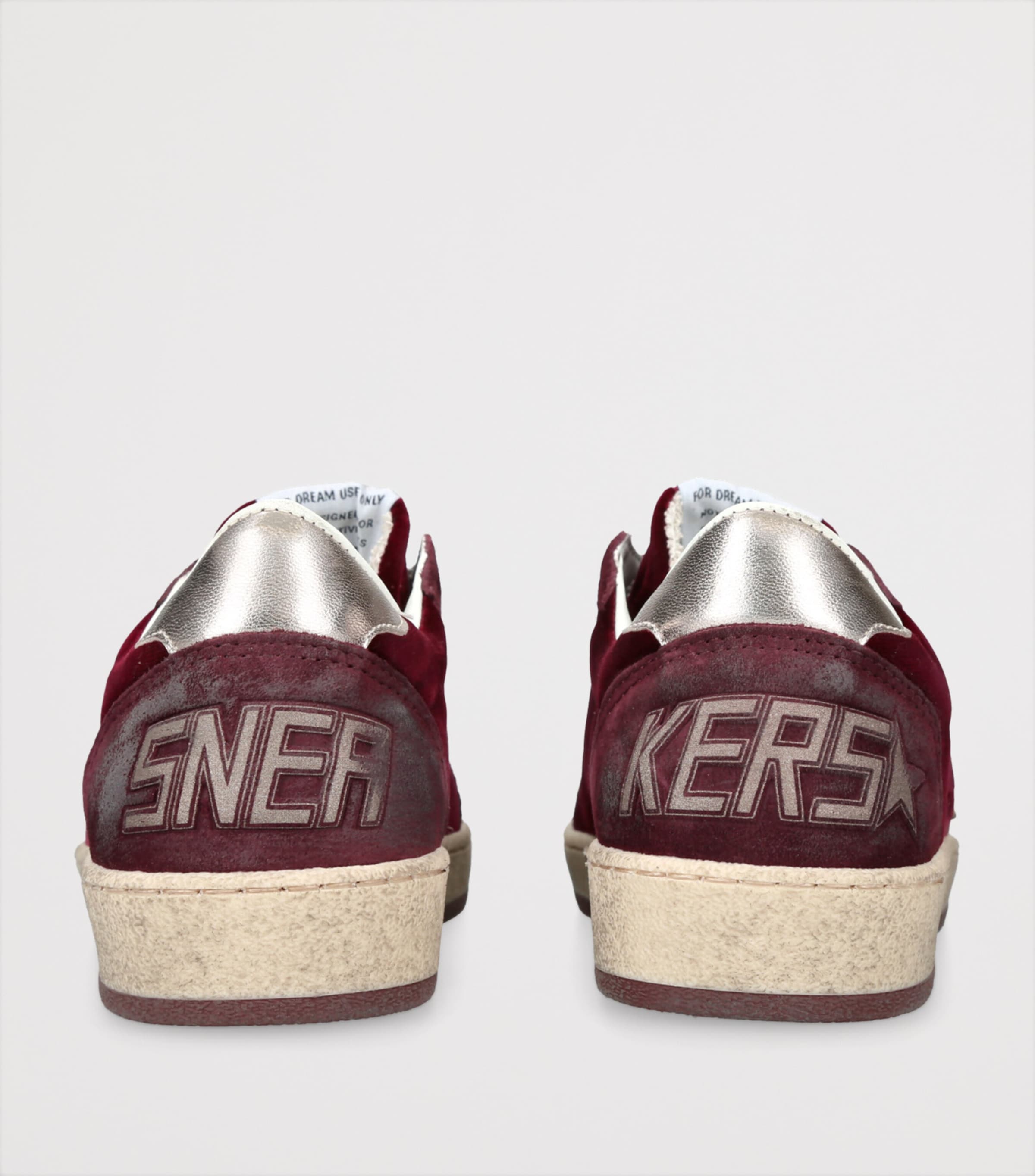 Suede Ball Star Sneakers RED Image 2