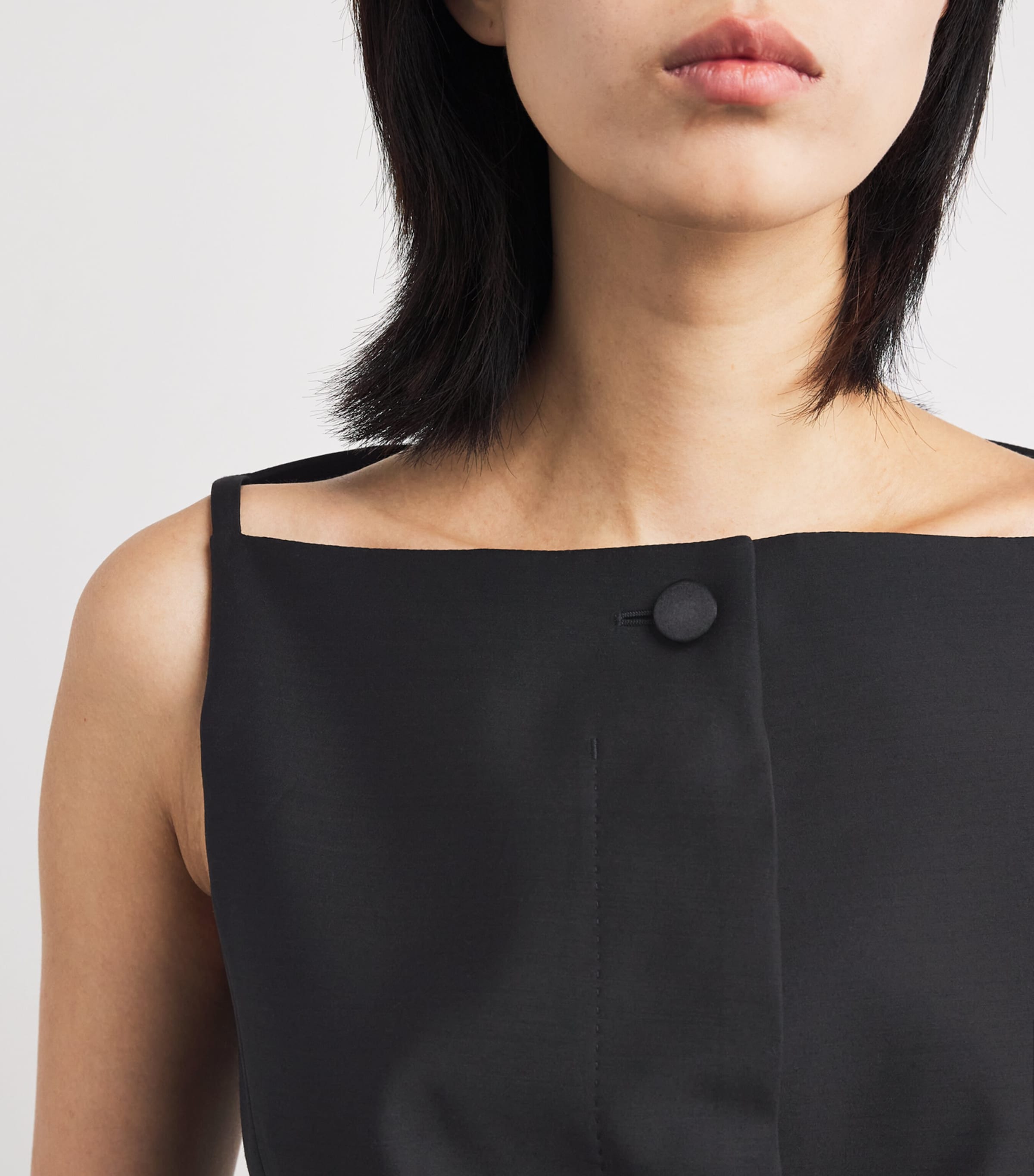 Wool-Silk Square-Neck Top 1000 Image 6