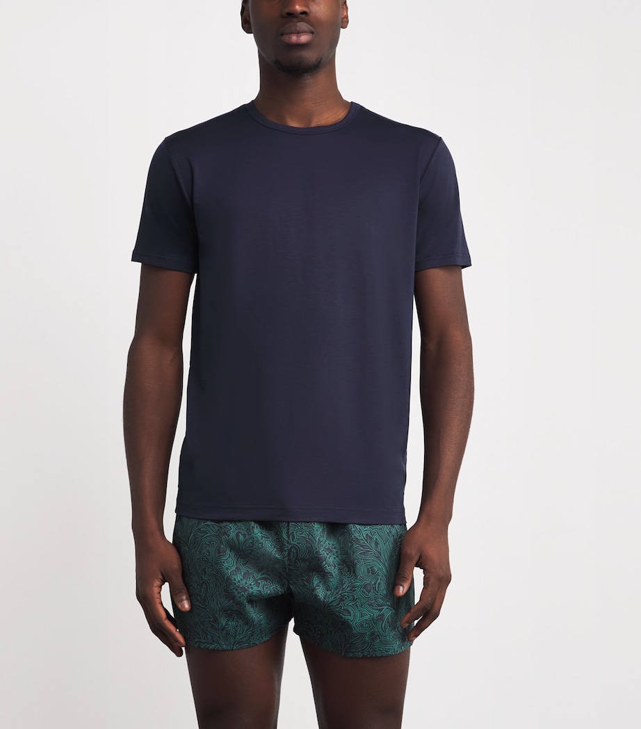 Tencel Stretch T-Shirt BUAA - NAVY Image 2