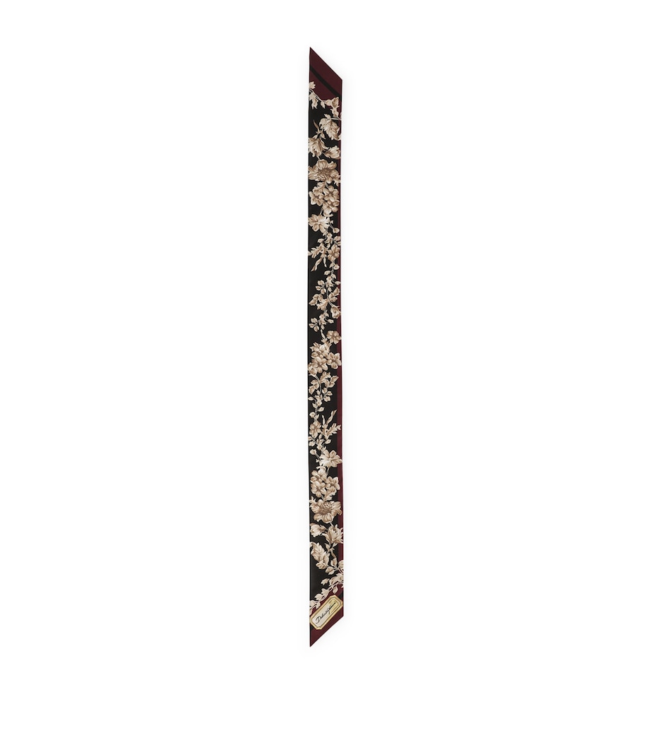 Silk Floral Print Scarf ROSE CRETONNE Image 1