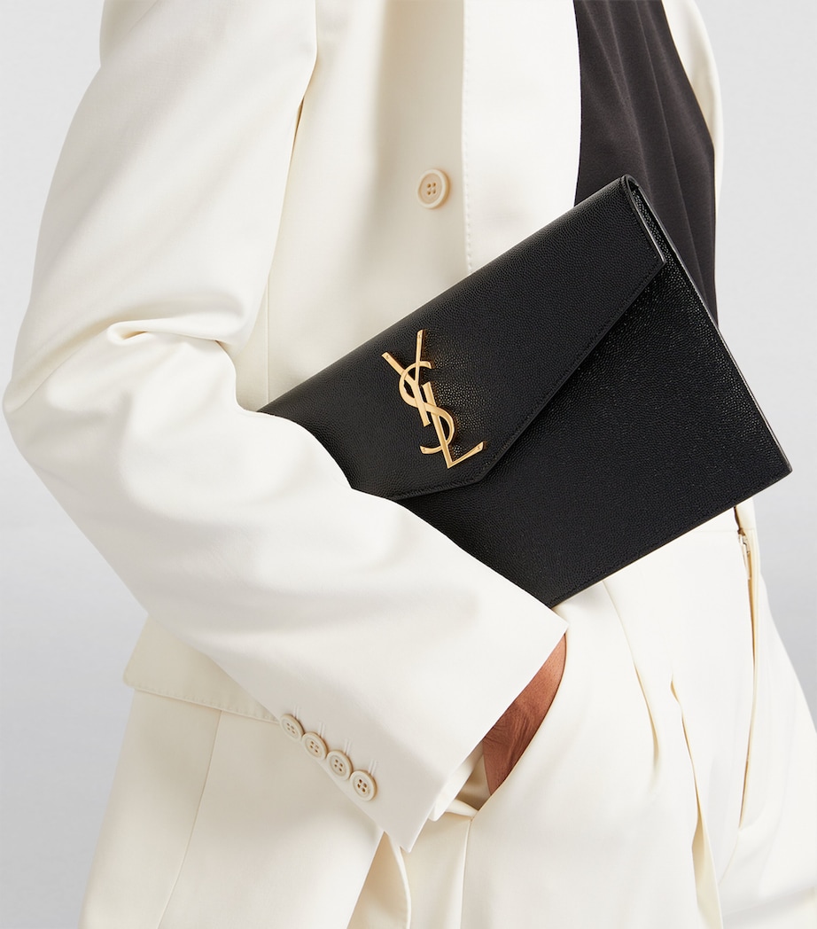 Leather Uptown Clutch Bag 1000 Image 2