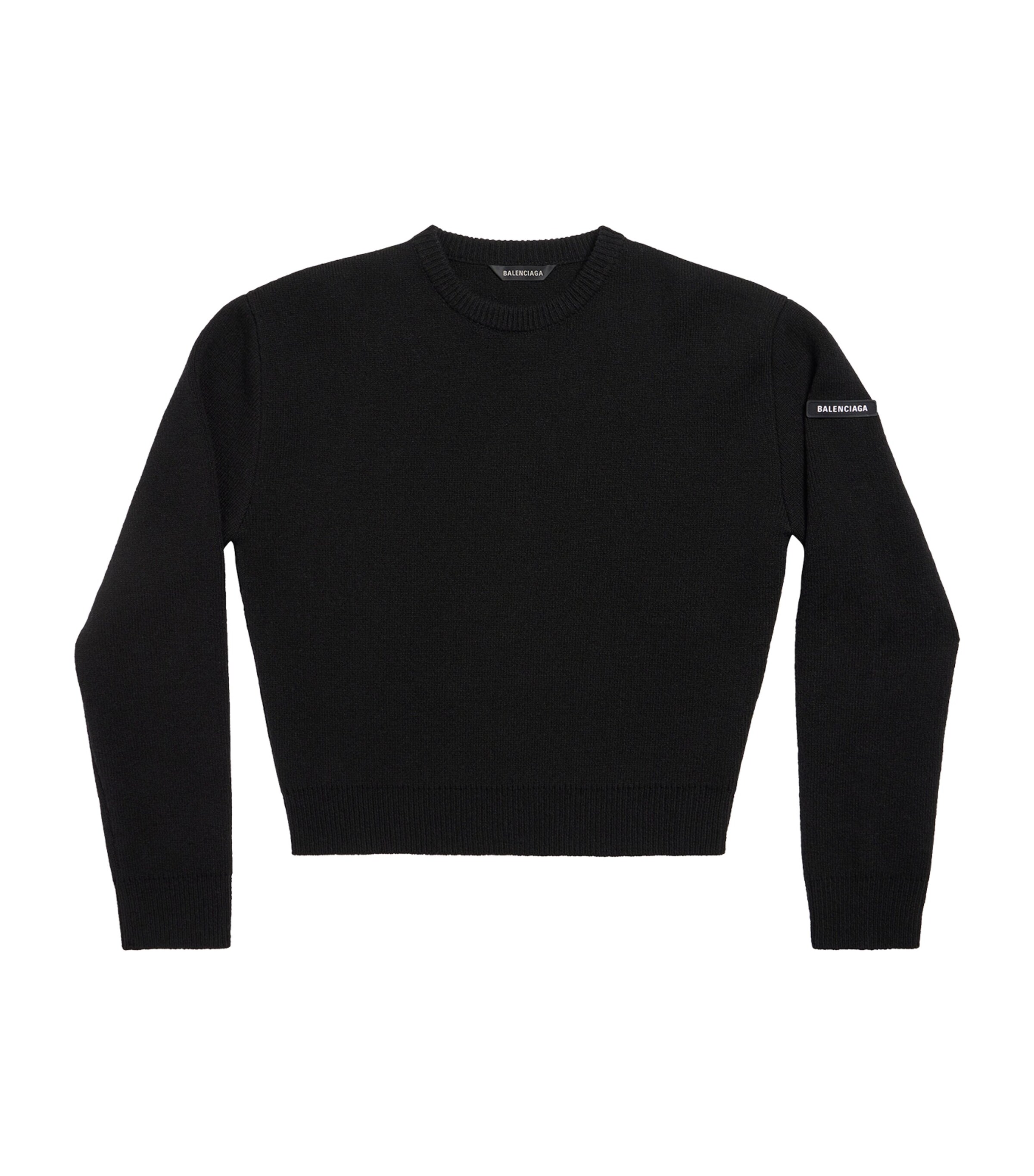Balenciaga Womens Wool Logo Sweater Image 1