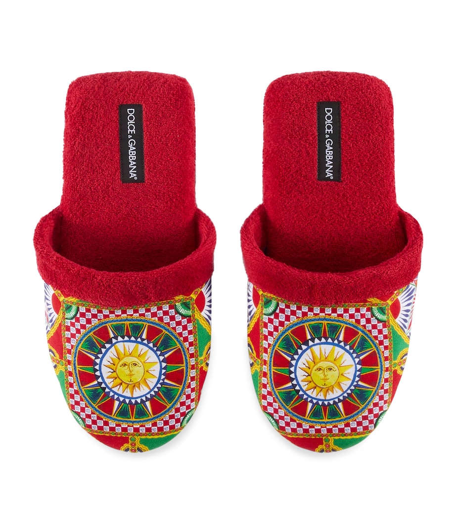 Carretto Siciliano Slippers UC034-CARRETTO/ROSSO Image 4