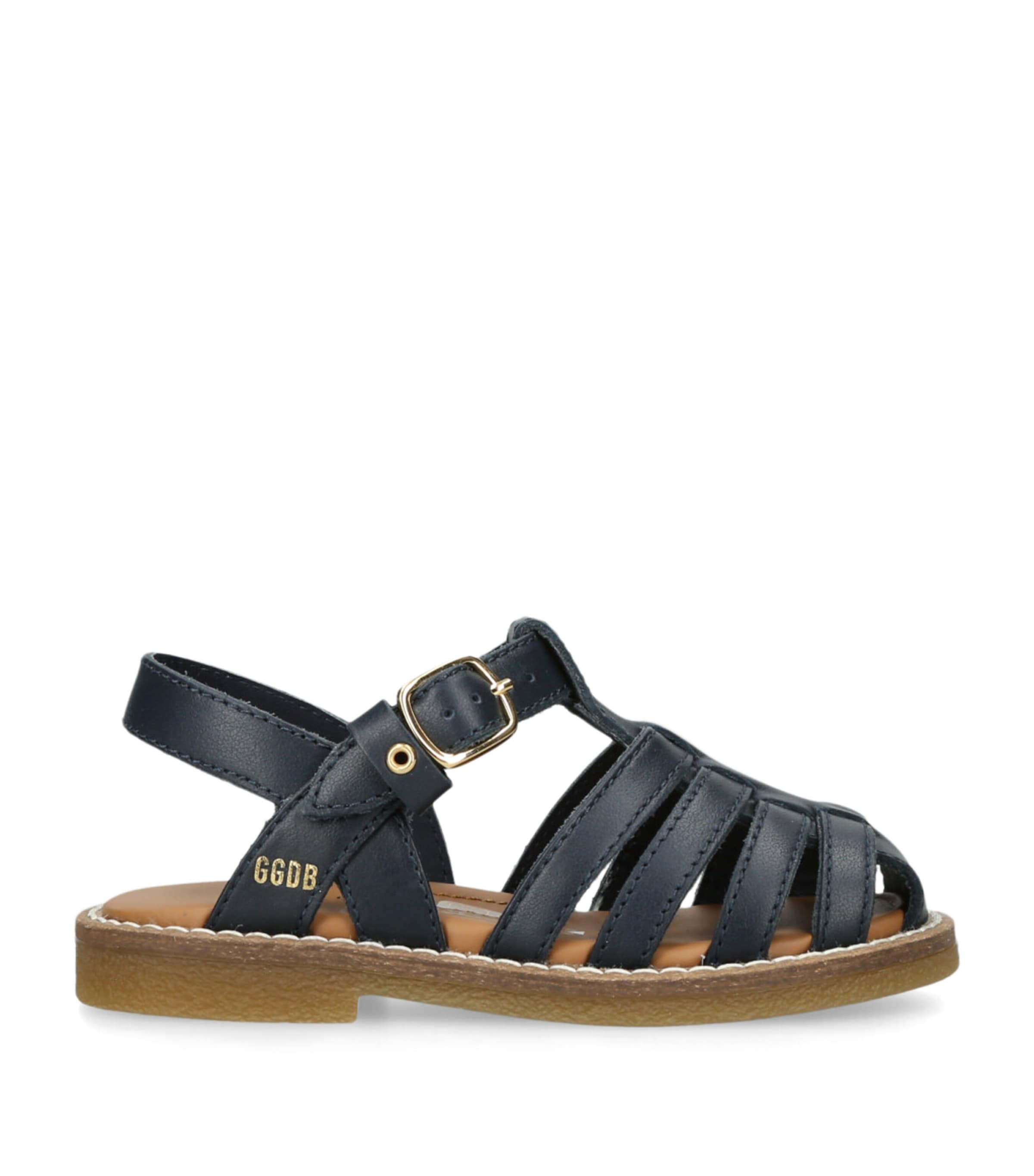 Leather Maxime Sandals NAVY Image 1