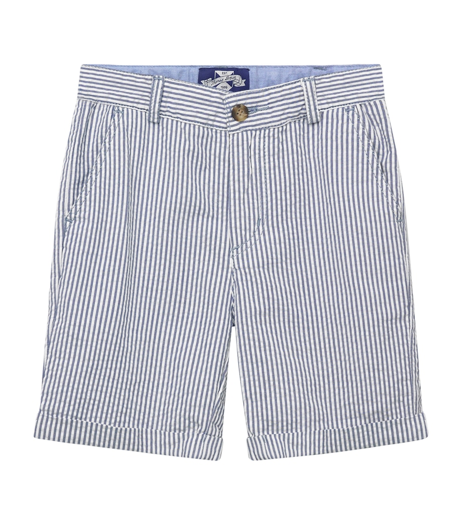 Striped Charlie Chino Shorts (6-11 Years) BLUE STRIPE Image 1
