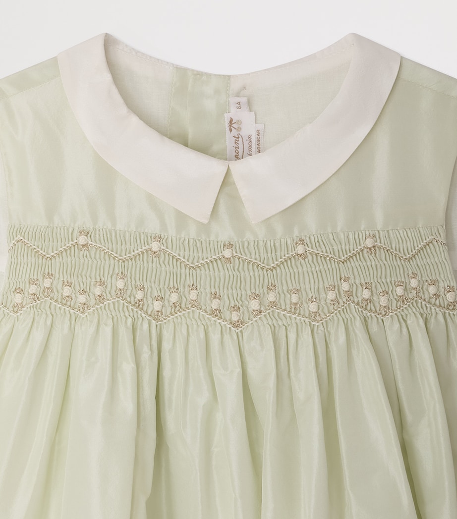 Silk Collared Dress (10-12 Years) VERT Image 3